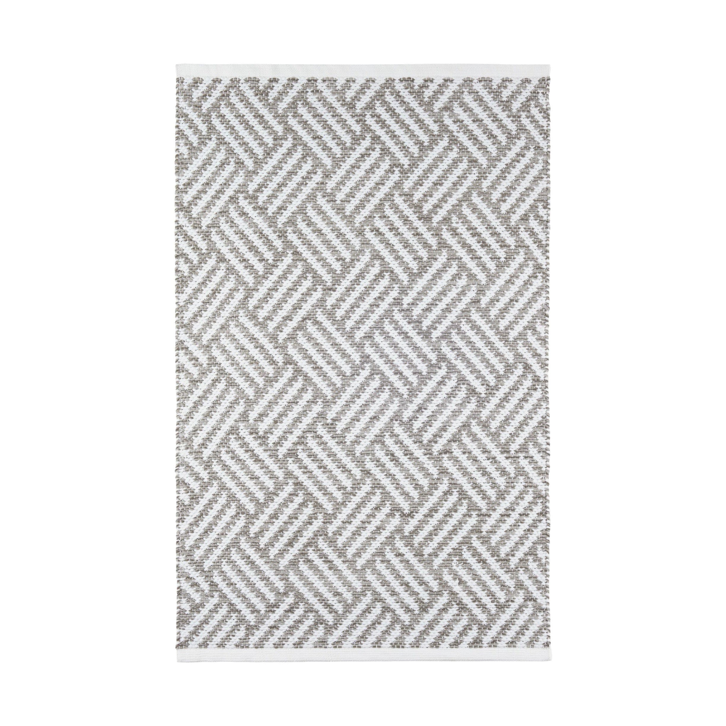 Crisscross Handwoven Indoor/Outdoor Rug Dash & Albert Platinum 2' x 3'