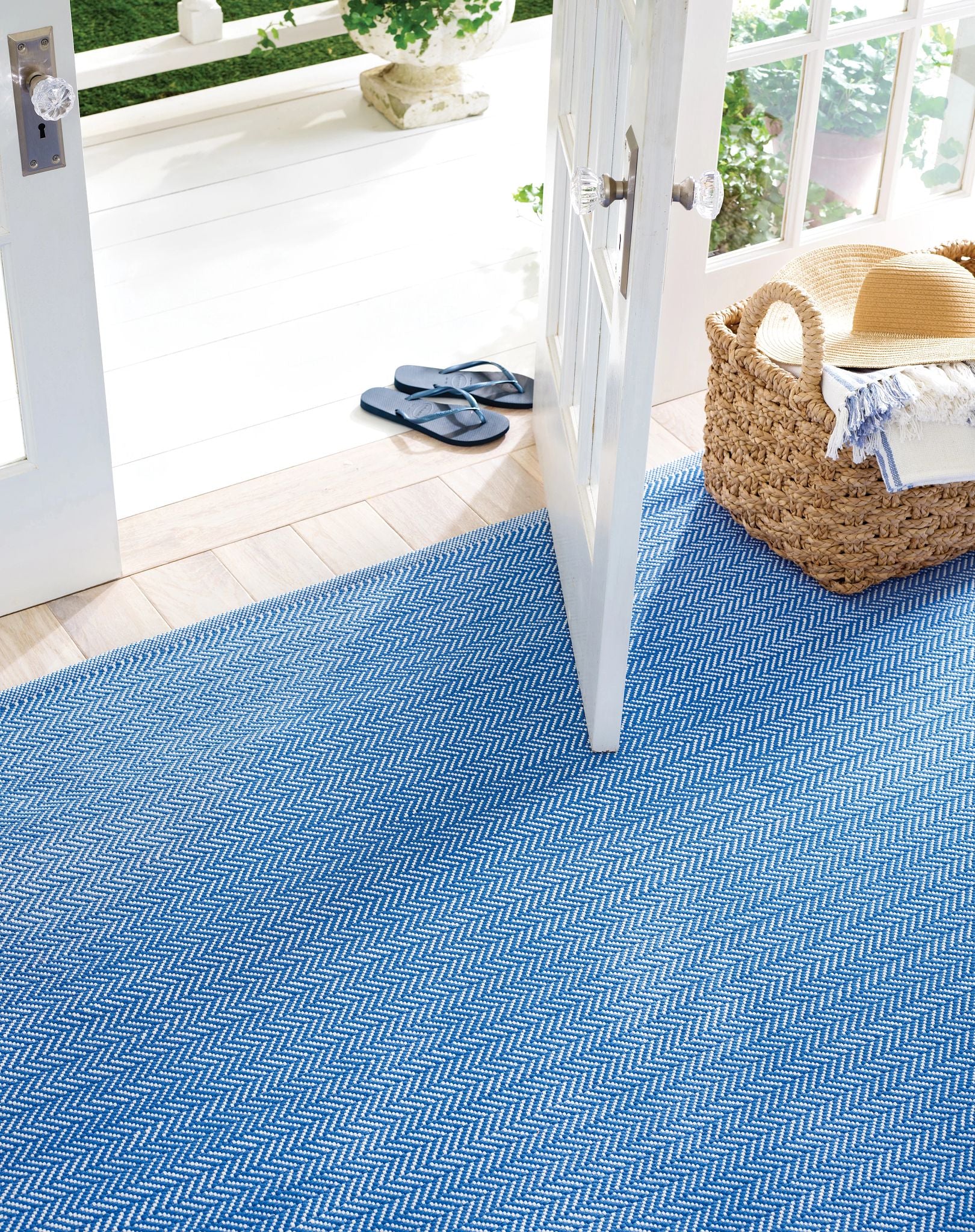 Herringbone Handwoven Indoor/Outdoor Rug RUGS - outdoor Dash & Albert