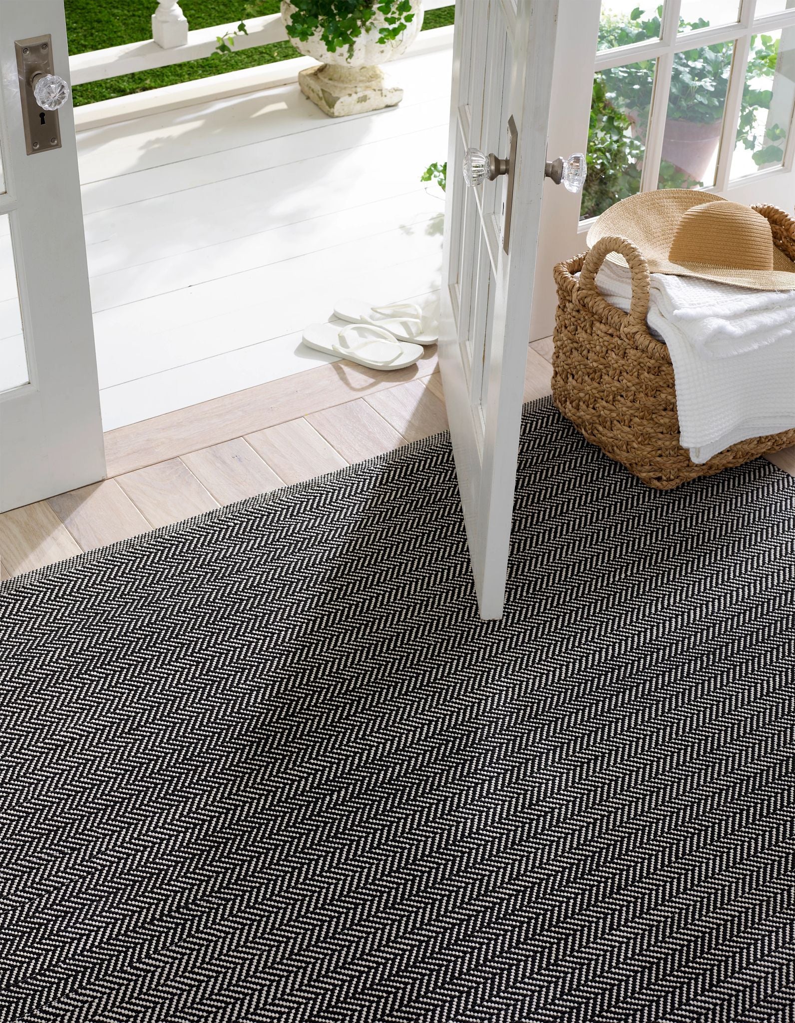 Herringbone Handwoven Indoor/Outdoor Rug RUGS - outdoor Dash & Albert