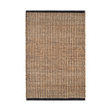 Gridwork Handwoven Jute Rug RUGS - jute Dash & Albert Black 2' x 3'