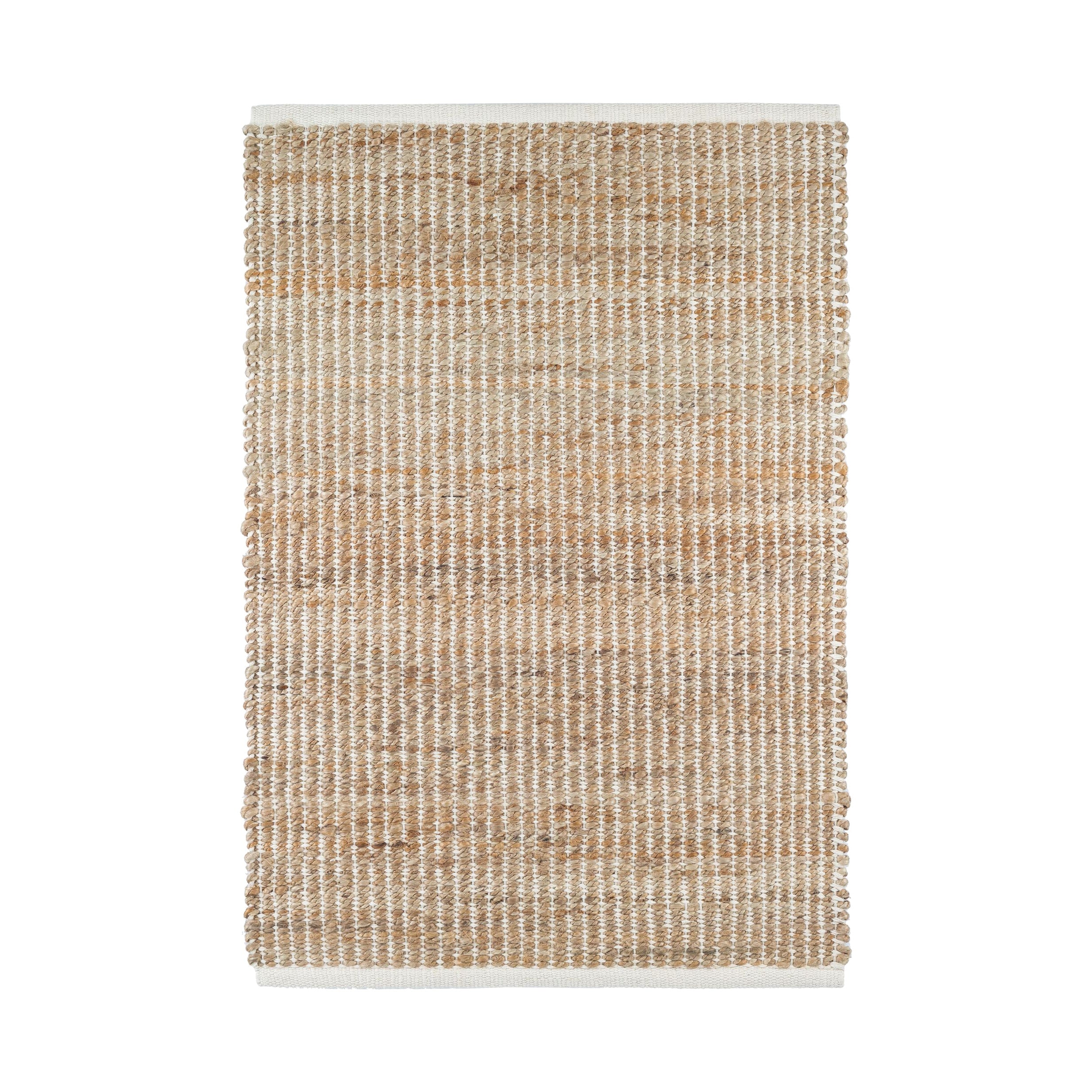Gridwork Handwoven Jute Rug RUGS - jute Dash & Albert Ivory 2' x 3'