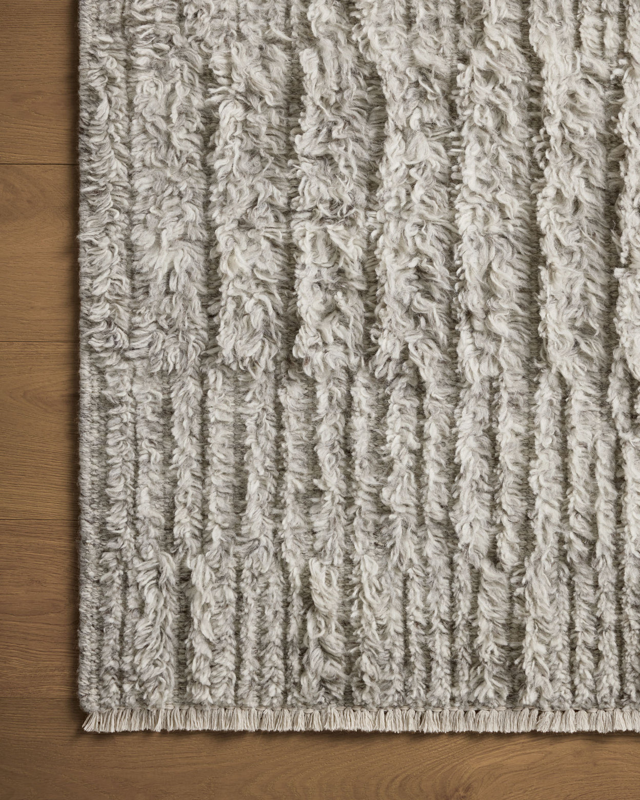 Brigette Romanek x Loloi Dana Grey Rug 1- RUGS - wool Loloi