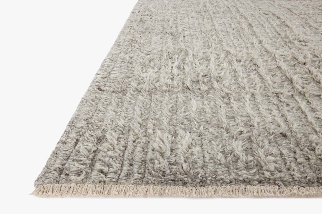 Brigette Romanek x Loloi Dana Grey Rug 1- RUGS - wool Loloi