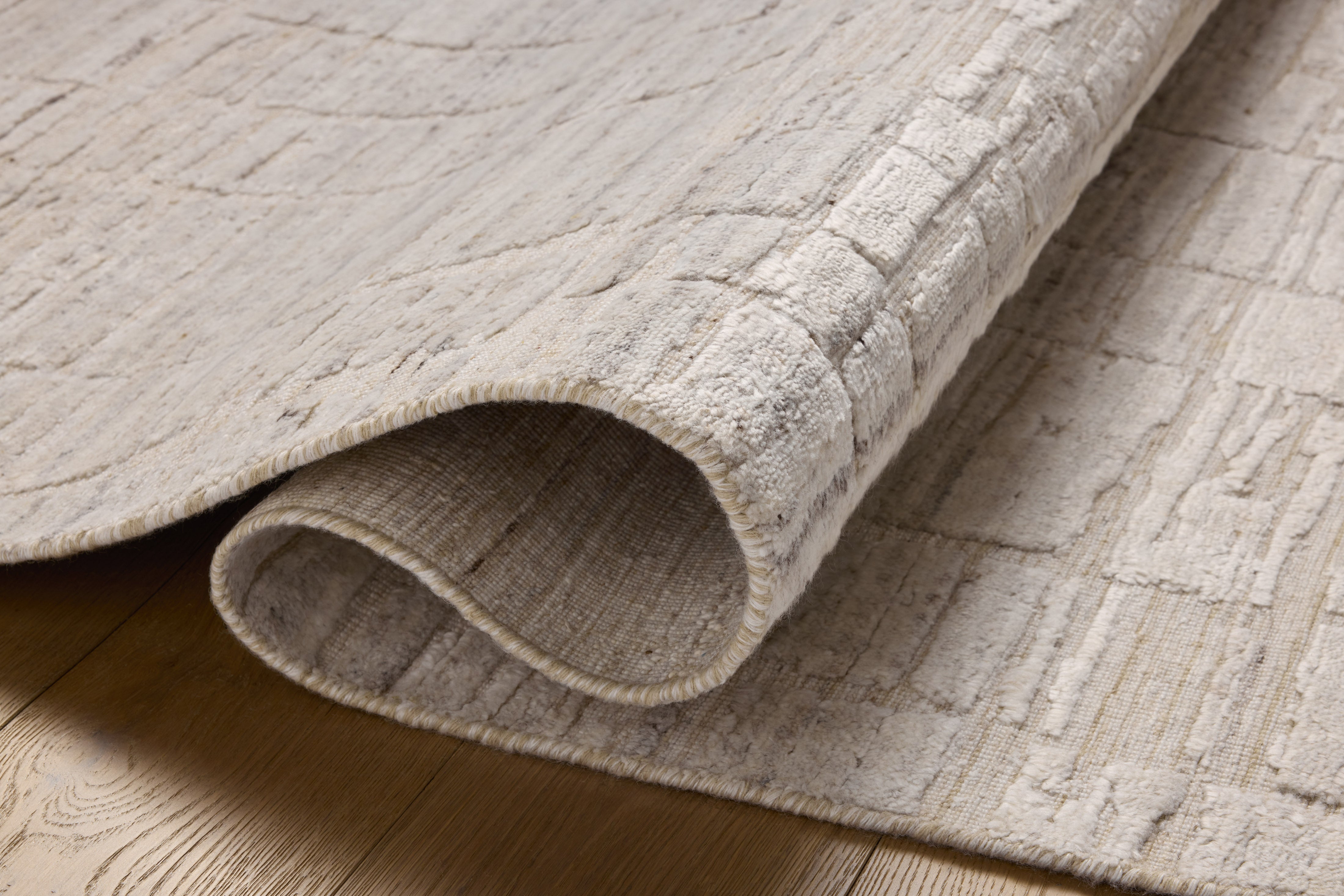 Jean Stoffer x Loloi Daniel Antique Ivory Rug 1- RUGS - wool Loloi