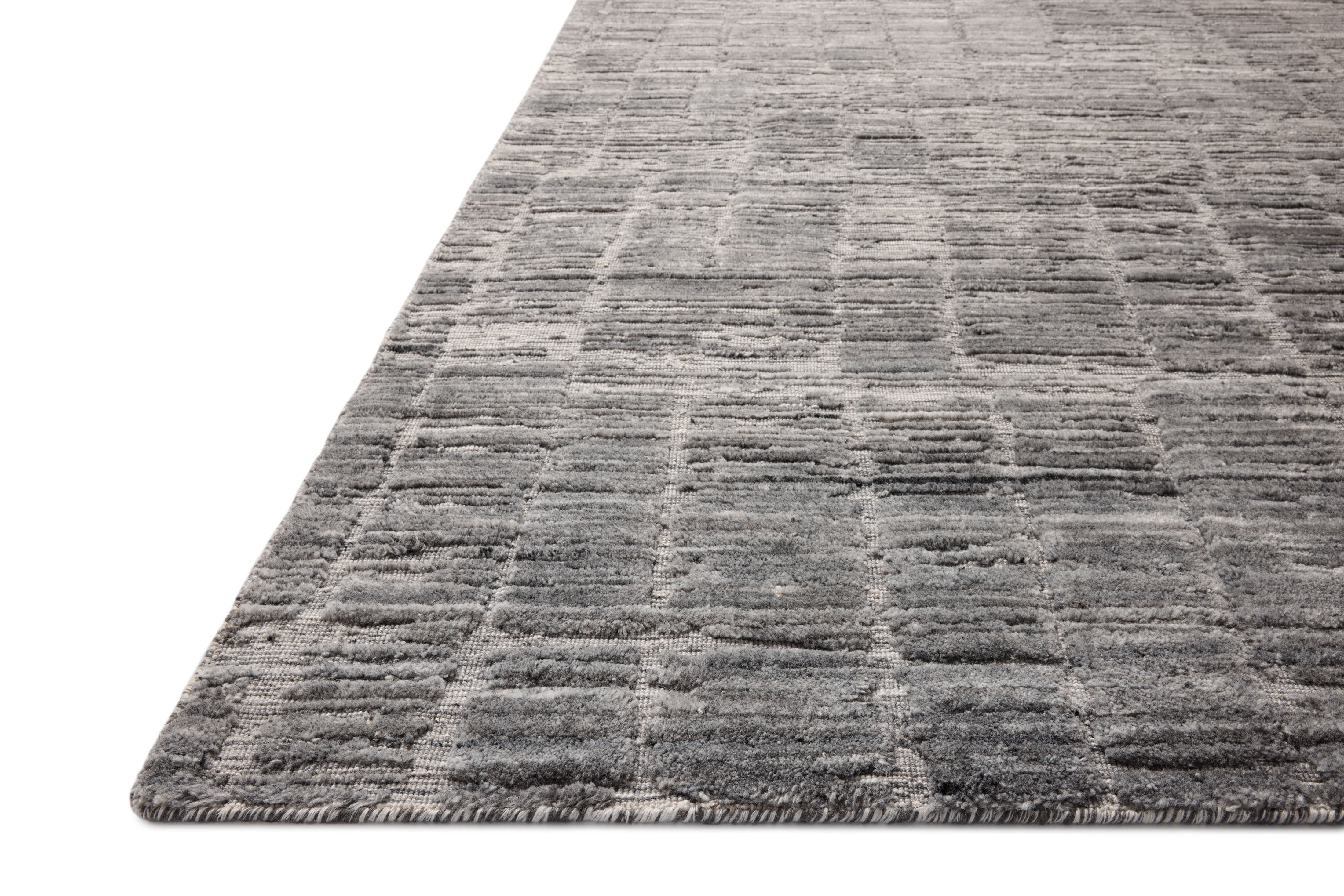 Jean Stoffer x Loloi Daniel Slate Rug 1- RUGS - wool Loloi