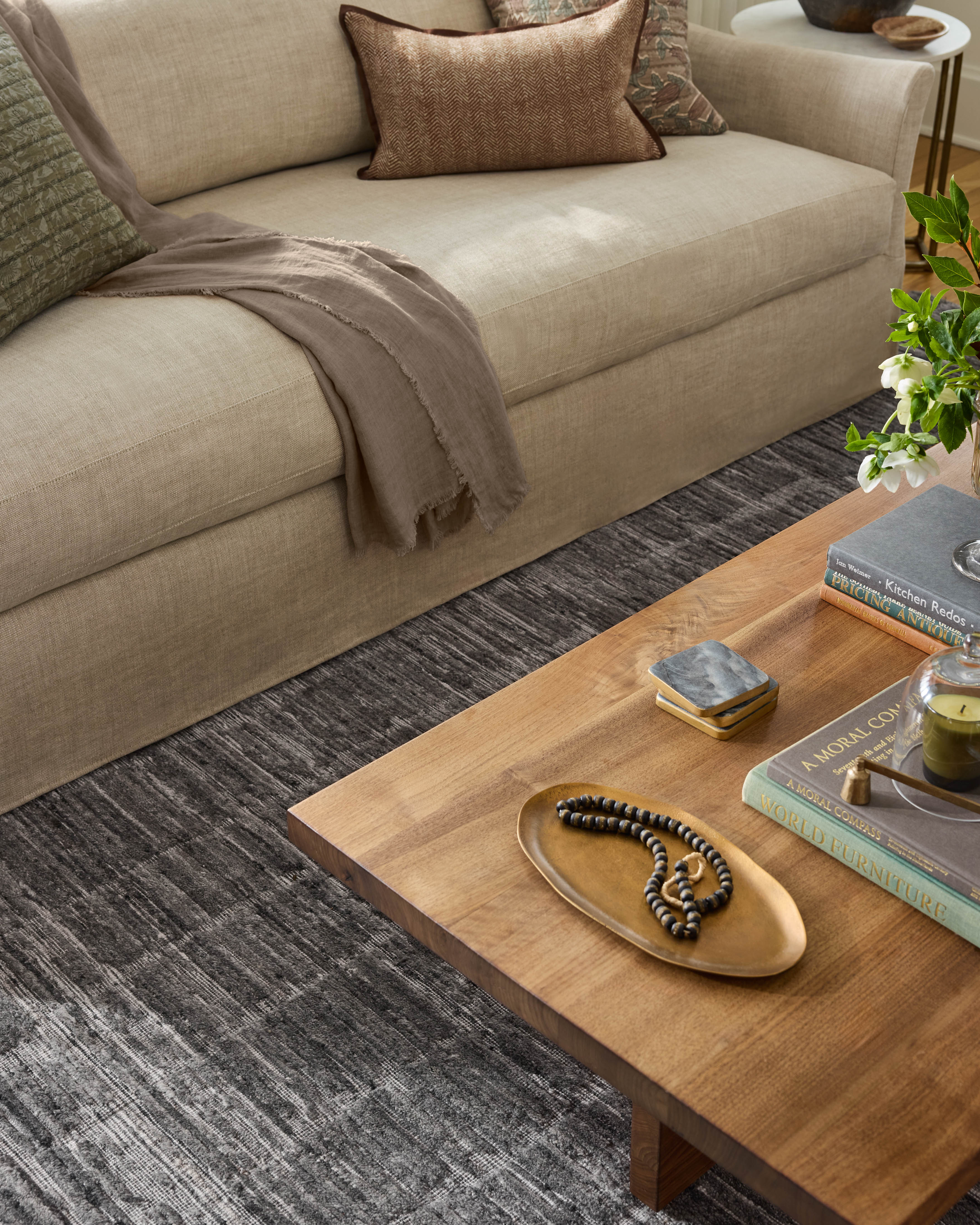 Jean Stoffer x Loloi Daniel Slate Rug 1- RUGS - wool Loloi