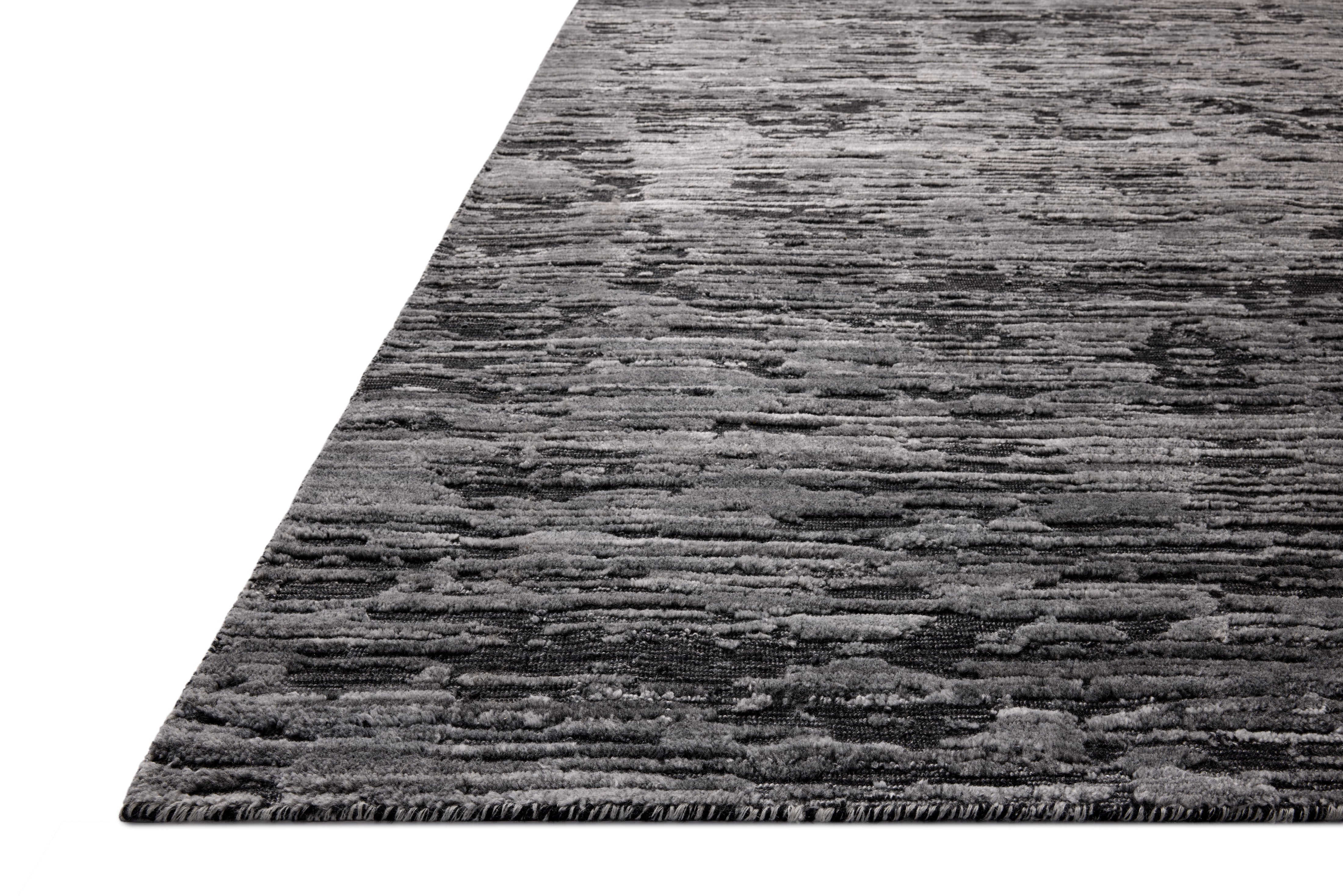 Jean Stoffer x Loloi Daniel Charcoal Rug 1- RUGS - wool Loloi