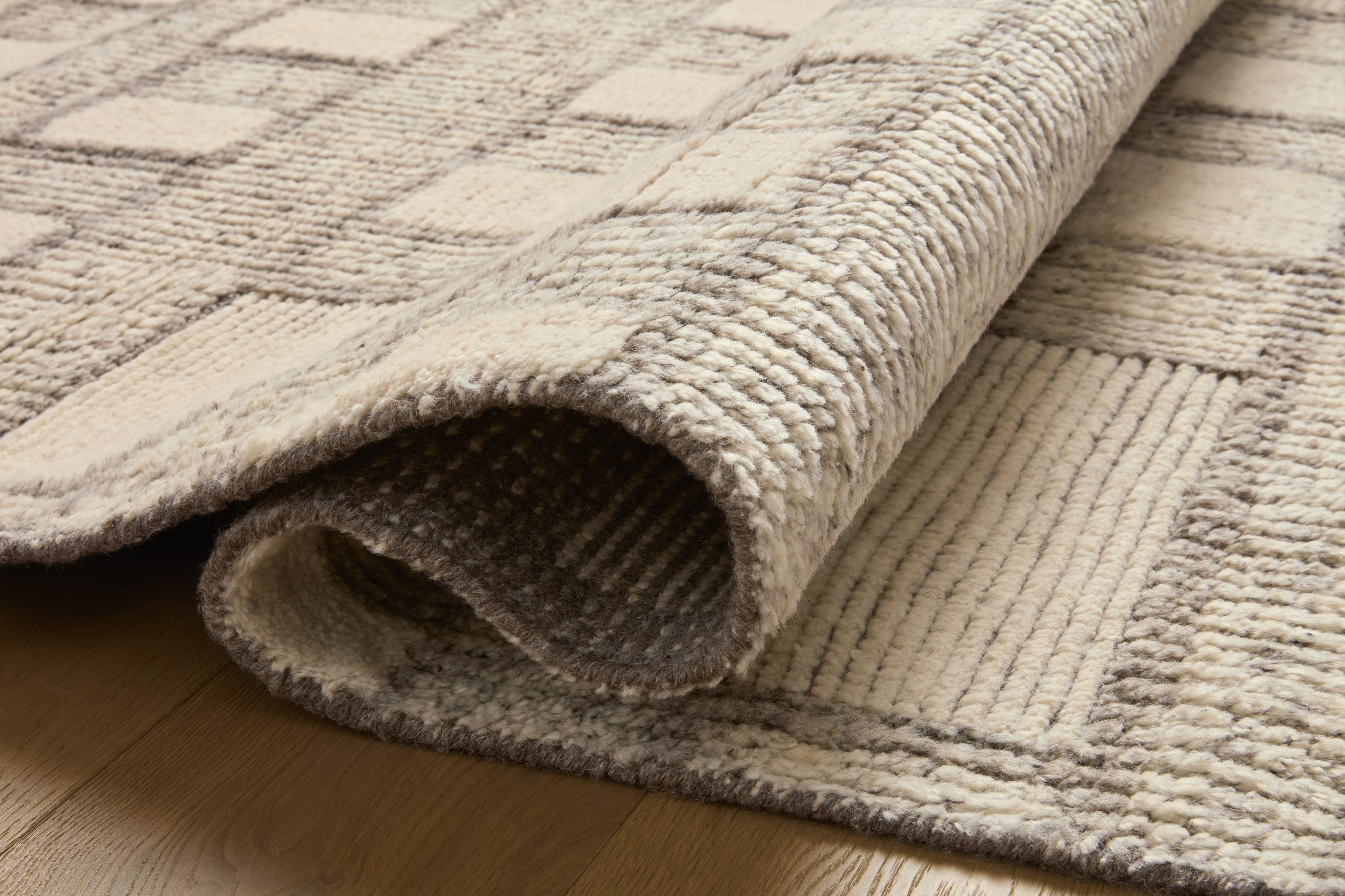 Jean Stoffer x Loloi David Grey Rug 1- RUGS - wool Loloi
