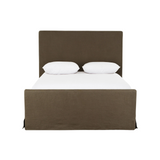 Dafne Slipcover Bed FURNITURE - bed Four Hands