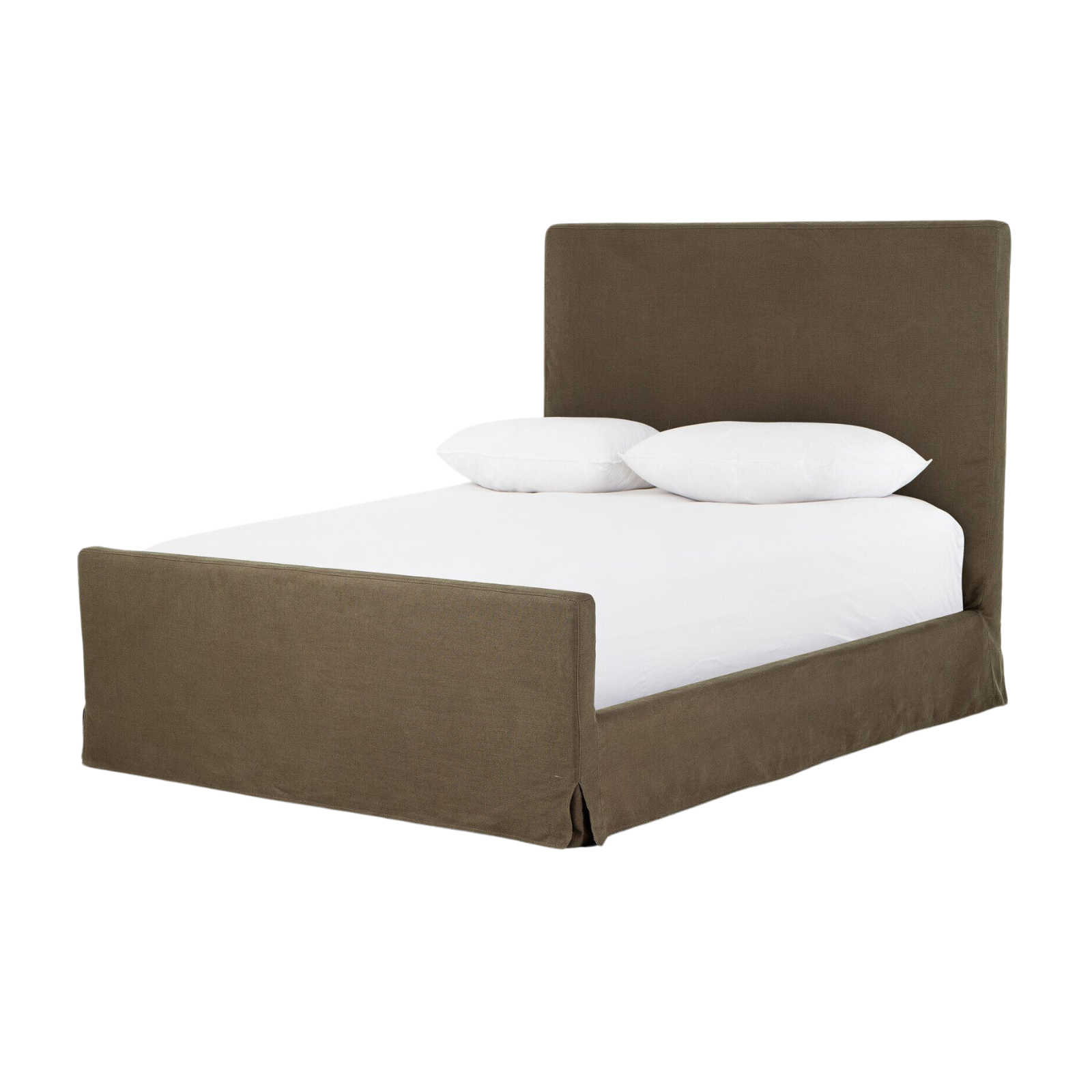 Dafne Slipcover Bed FURNITURE - bed Four Hands