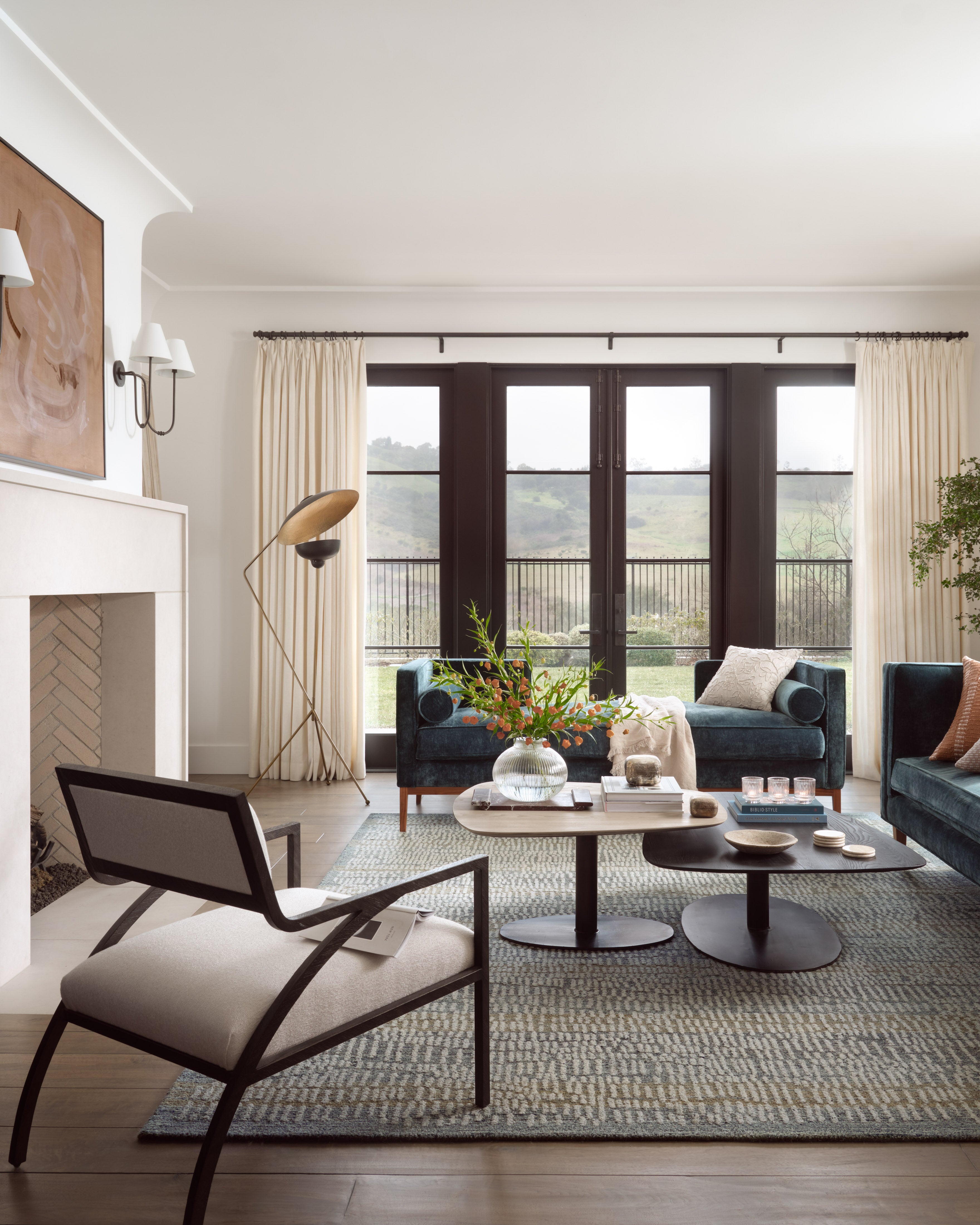 Loloi Elias Ocean / Oatmeal Rug 1- RUGS - wool Loloi