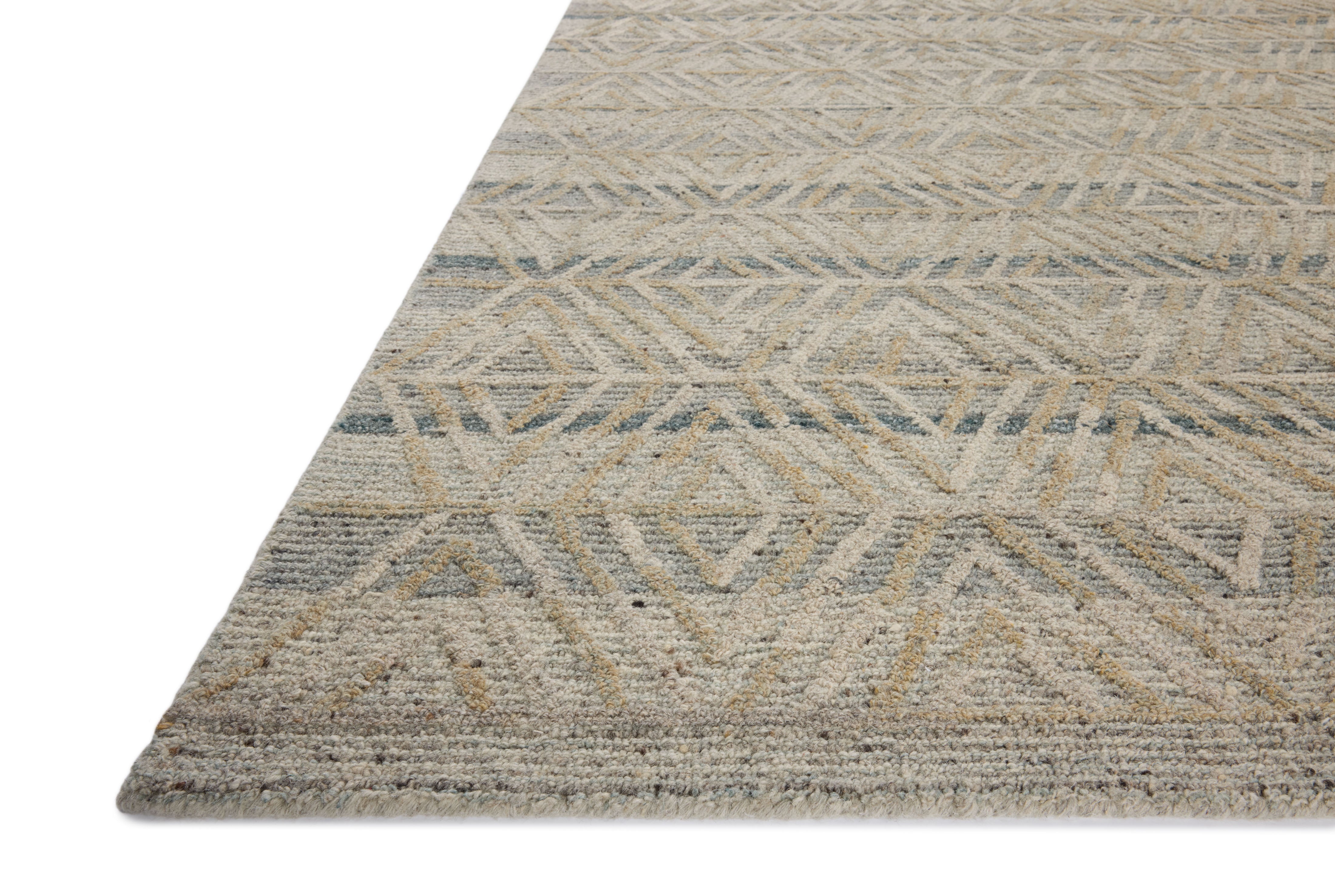 Loloi Elias Fog / Natural Rug 1- RUGS - wool Loloi