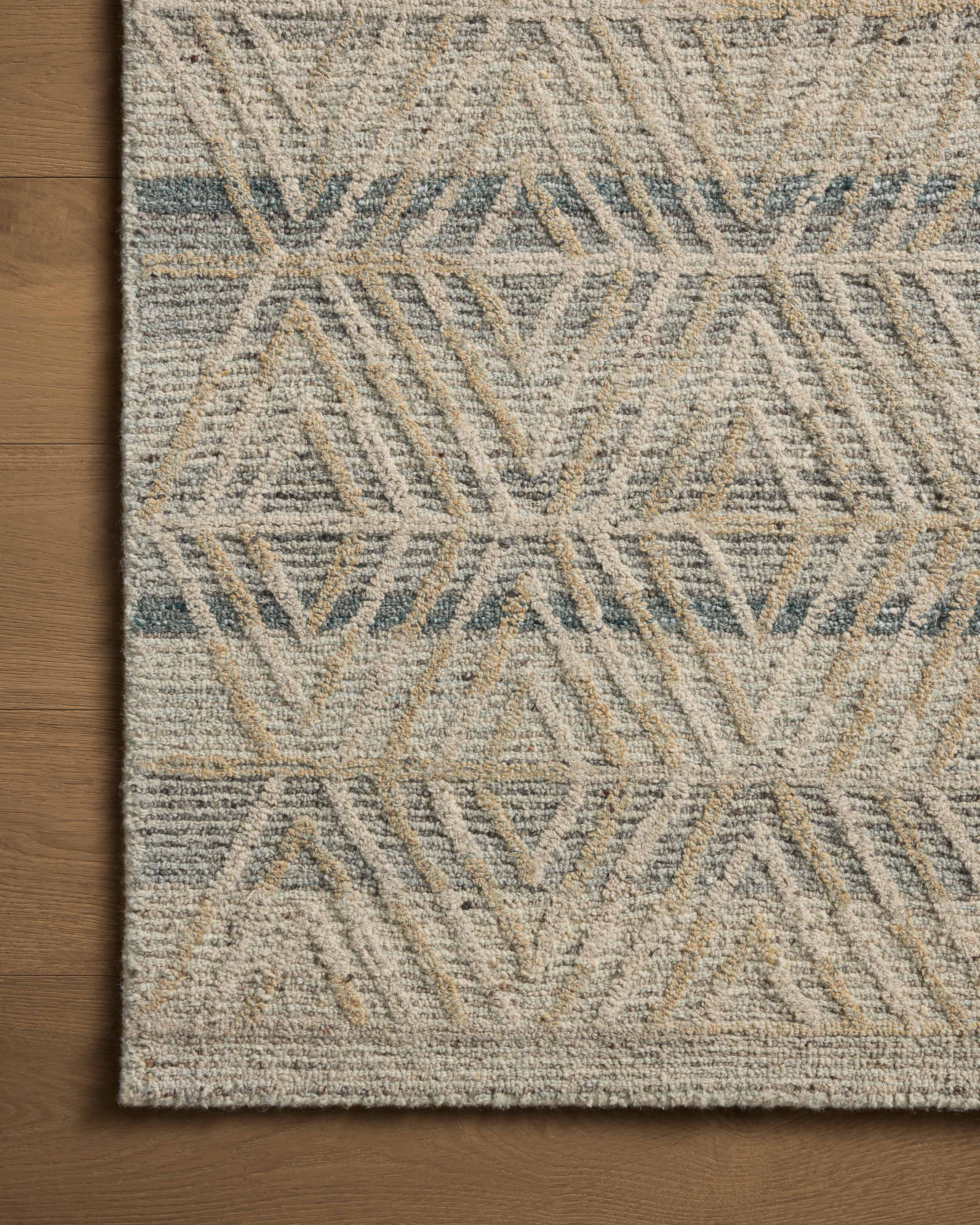 Loloi Elias Fog / Natural Rug 1- RUGS - wool Loloi