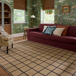Chris Loves Julia x Loloi Fletcher Natural / Black Rug RUGS - checkered Loloi