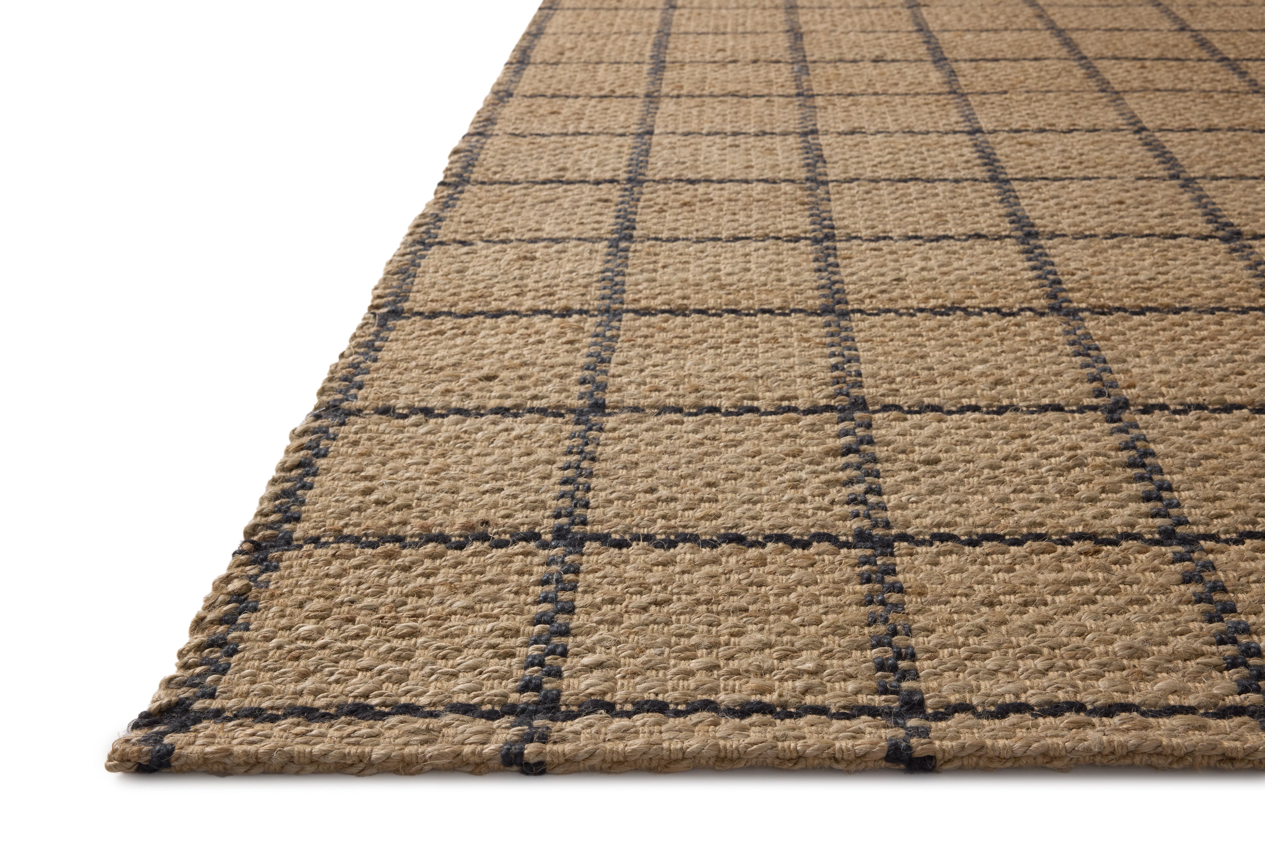 Chris Loves Julia x Loloi Fletcher Natural / Black Rug RUGS - checkered Loloi