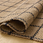 Chris Loves Julia x Loloi Fletcher Natural / Black Rug RUGS - checkered Loloi