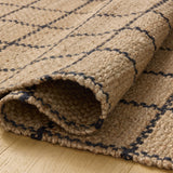 Chris Loves Julia x Loloi Fletcher Natural / Black Rug RUGS - checkered Loloi