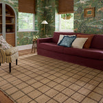 Chris Loves Julia x Loloi Fletcher Natural / Brown Rug RUGS - checkered Loloi