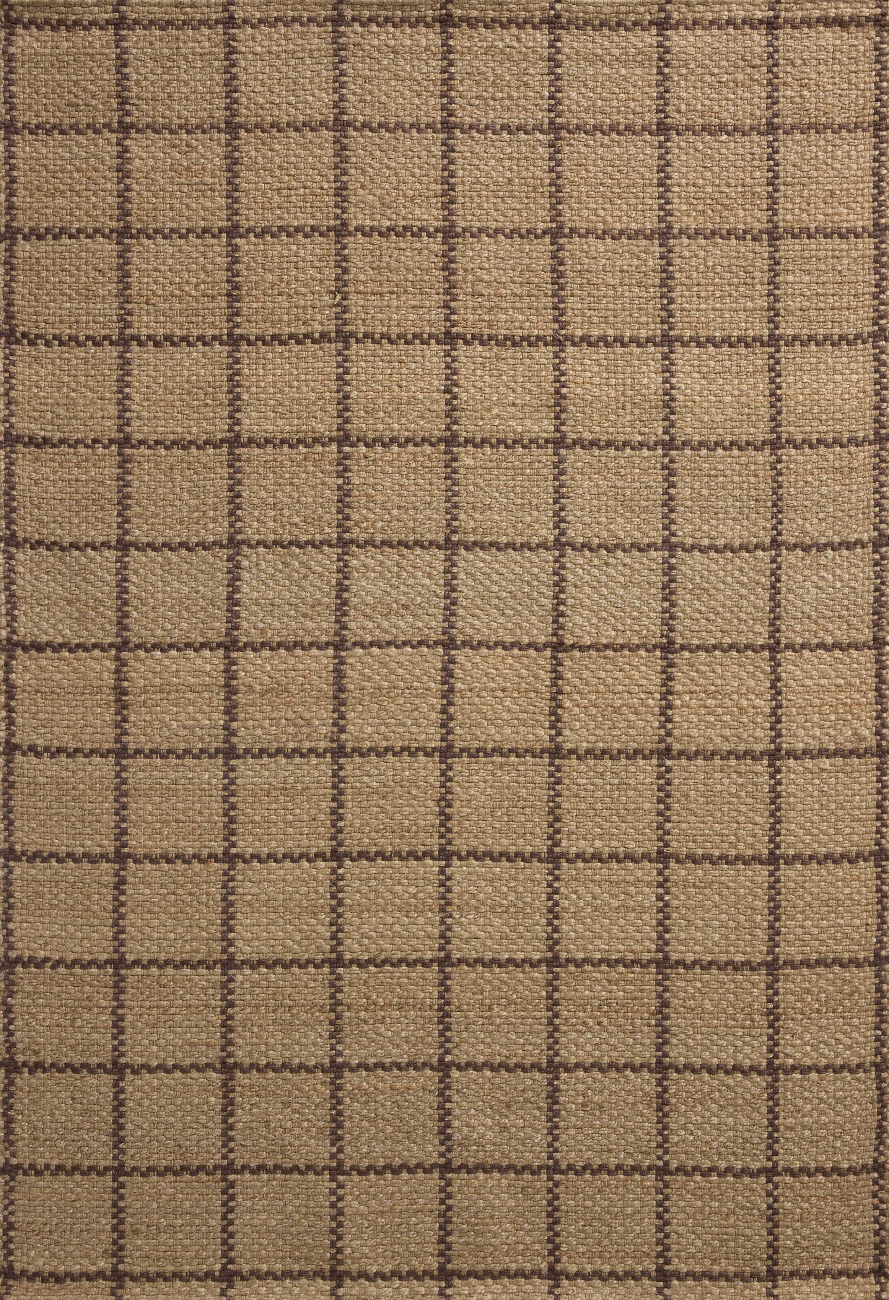Chris Loves Julia x Loloi Fletcher Natural / Brown Rug RUGS - checkered Loloi