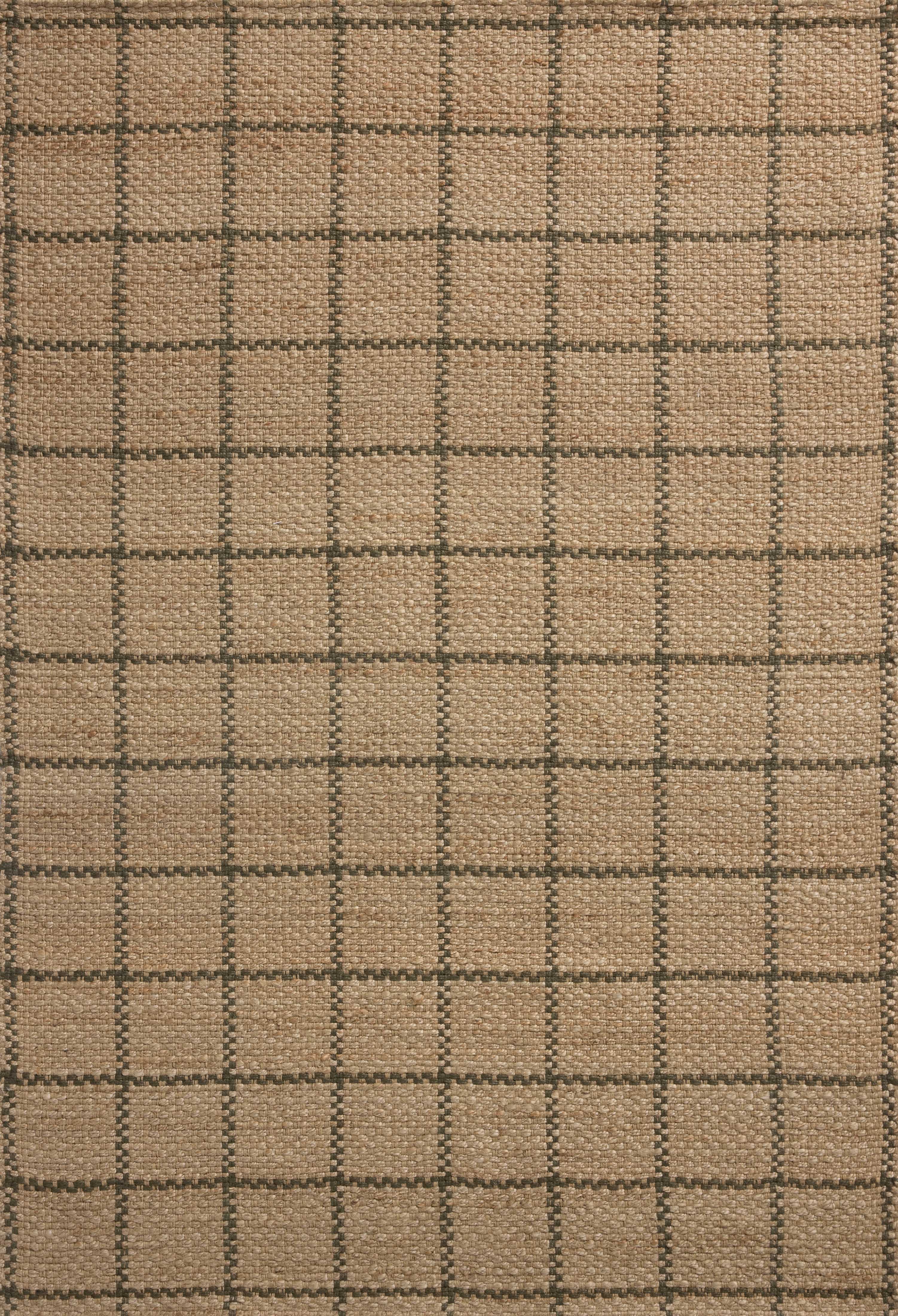 Chris Loves Julia x Loloi Fletcher Natural / Olive Rug RUGS - checkered Loloi