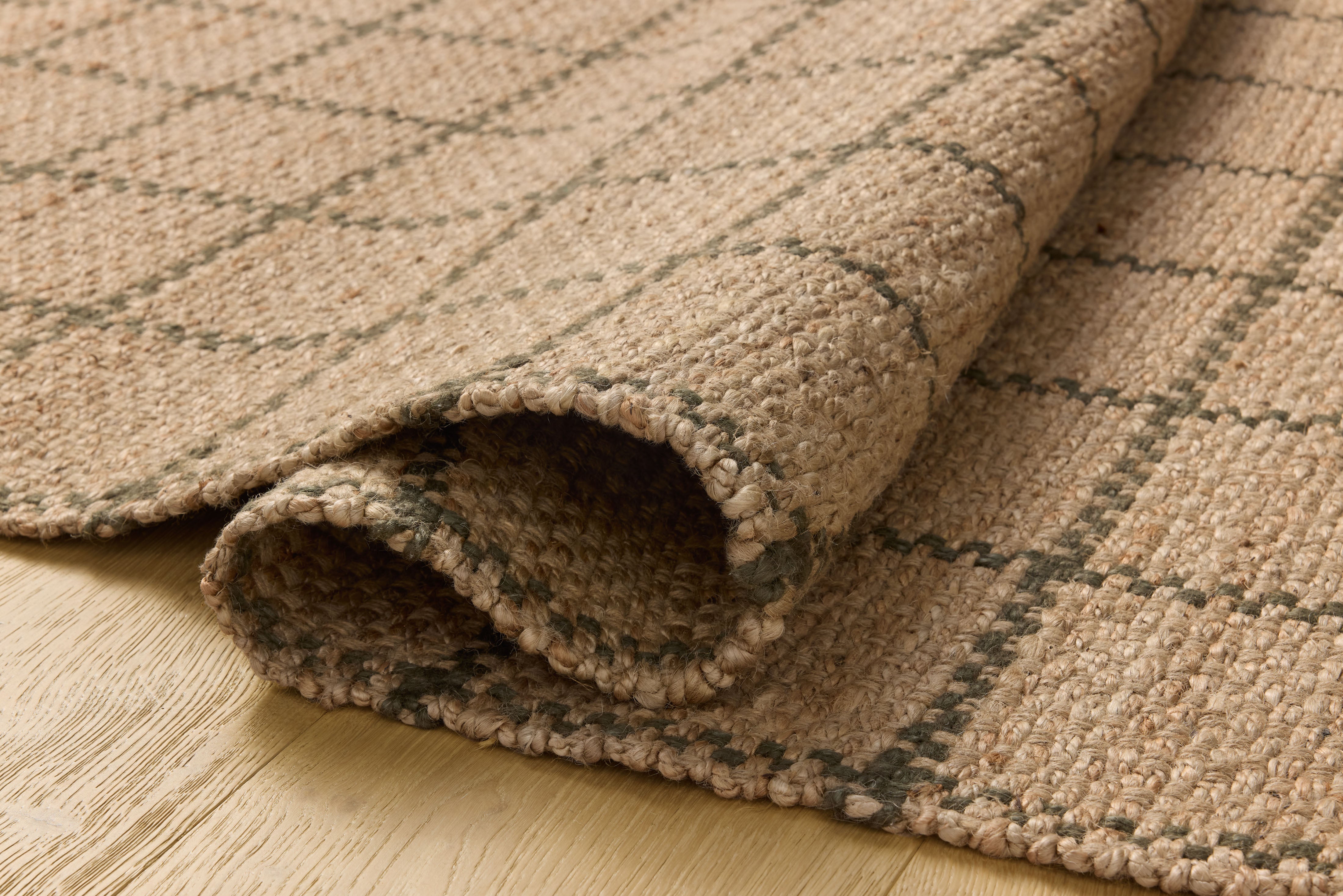 Chris Loves Julia x Loloi Fletcher Natural / Olive Rug RUGS - checkered Loloi