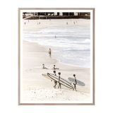 "Friends Who Surf" Framed Art Print ARTWORK - framed print Celadon Art Medium