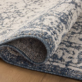 Magnolia Home by Joanna Gaines x Loloi Gigi Ivory / Blue Rug 0-RUGS-patterned Loloi