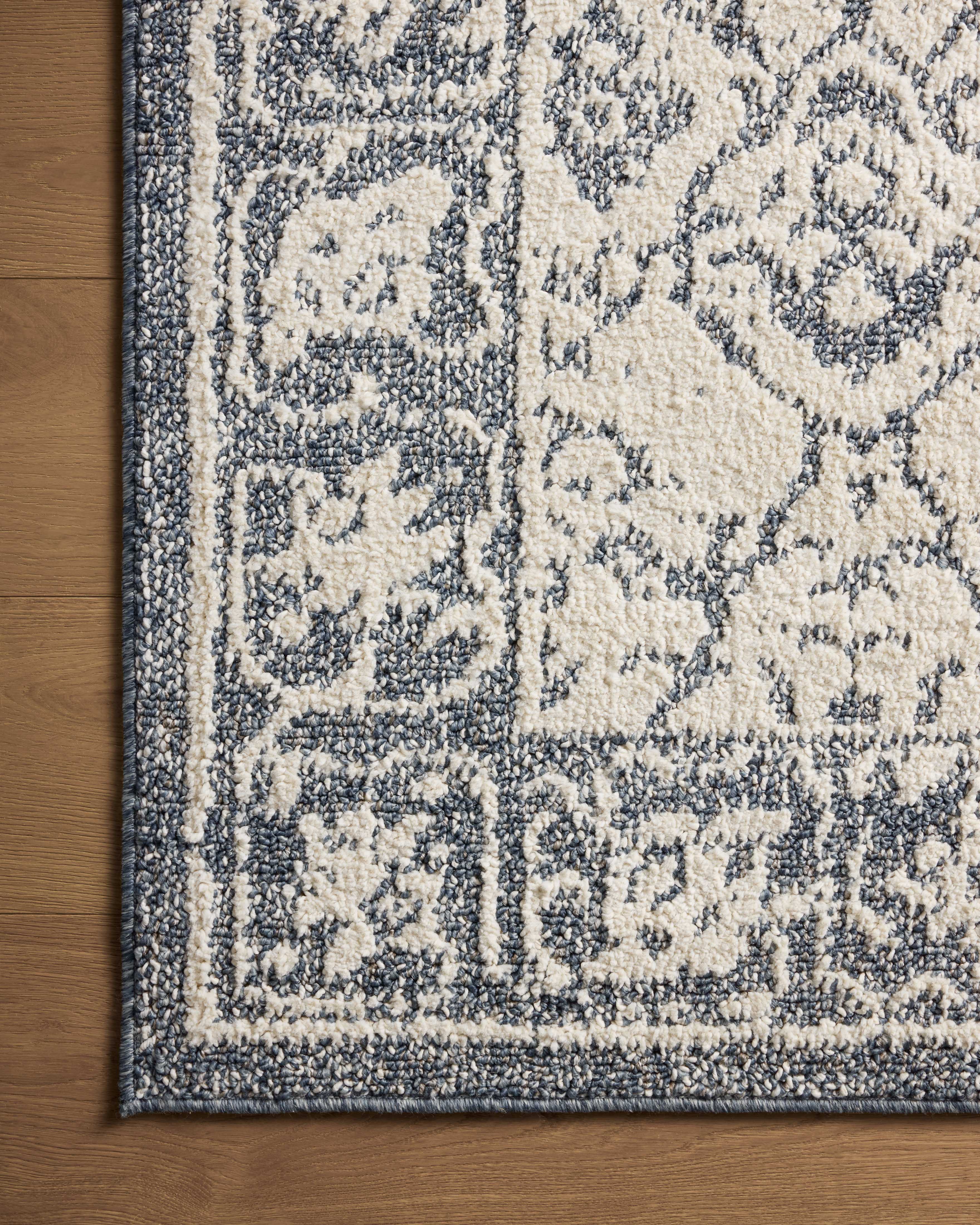 Magnolia Home by Joanna Gaines x Loloi Gigi Ivory / Blue Rug 0-RUGS-patterned Loloi