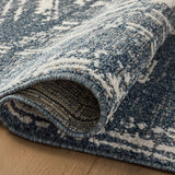 Magnolia Home by Joanna Gaines x Loloi Gigi Denim / Ivory Rug 0-RUGS-patterned Loloi