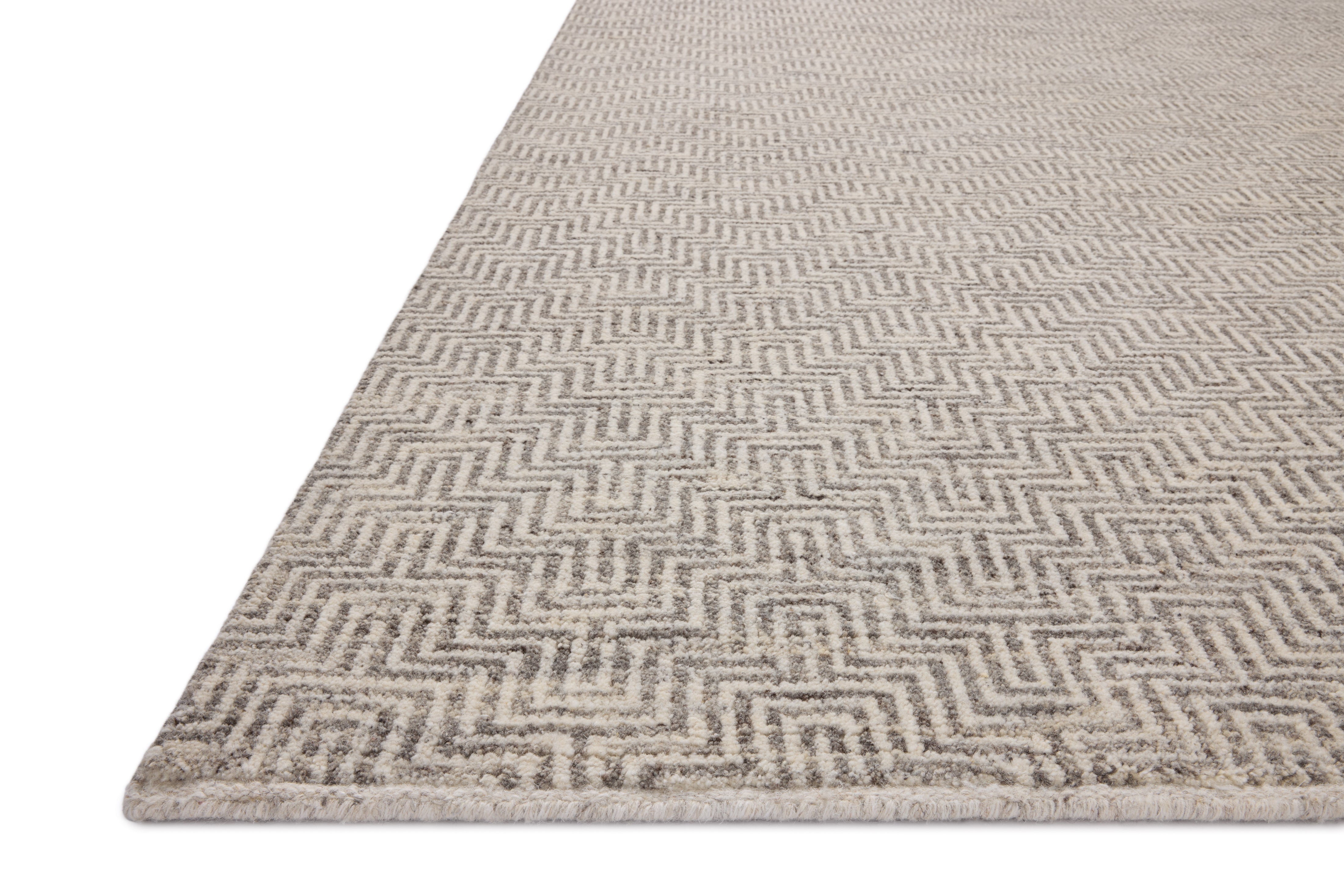 Jean Stoffer x Loloi Grace Dove Rug 1- RUGS - wool Loloi