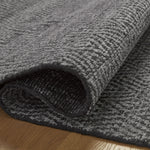 Jean Stoffer x Loloi Grace Charcoal Rug 1- RUGS - wool Loloi