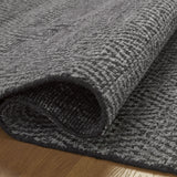 Jean Stoffer x Loloi Grace Charcoal Rug 1- RUGS - wool Loloi
