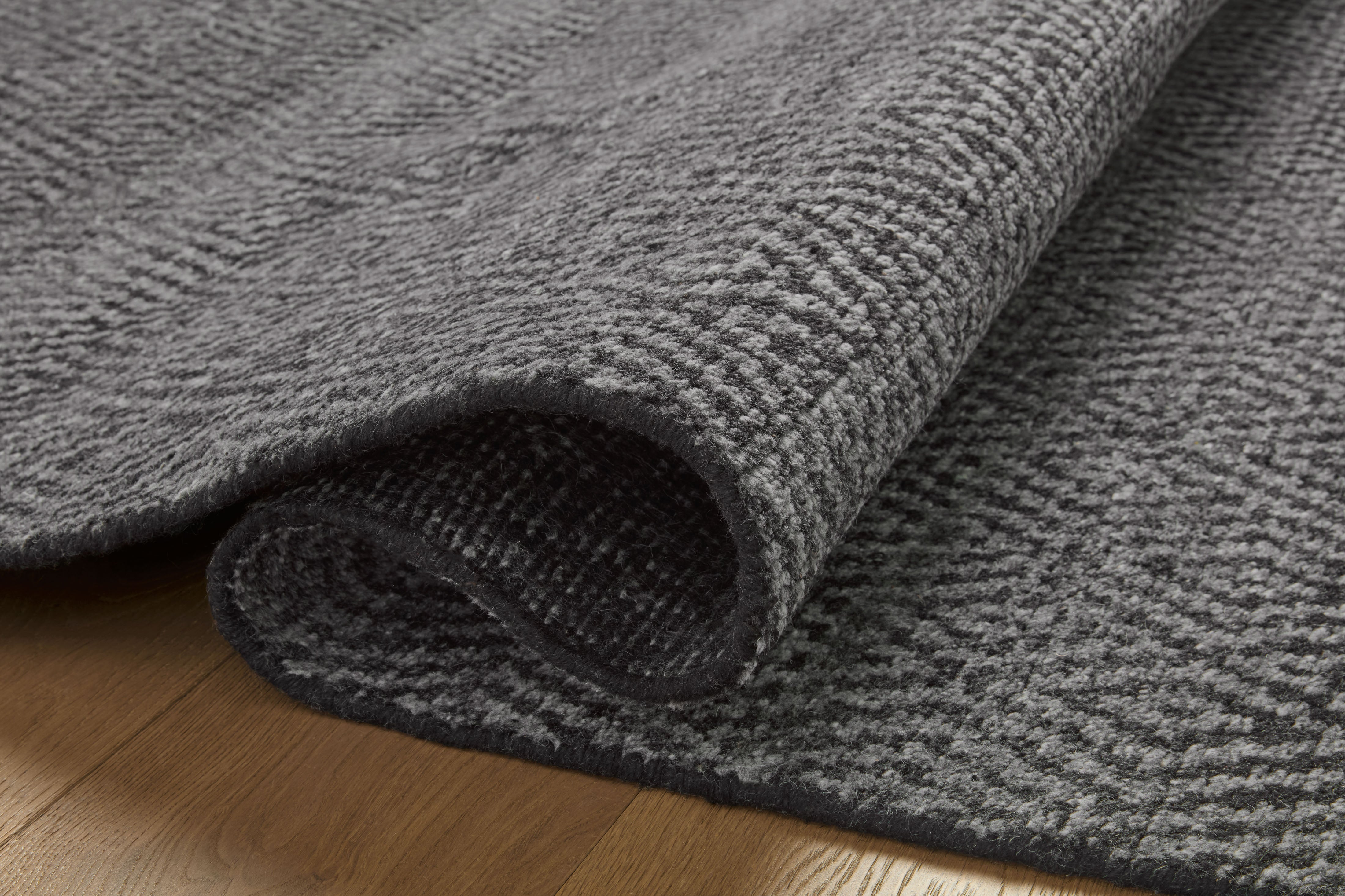 Jean Stoffer x Loloi Grace Charcoal Rug 1- RUGS - wool Loloi