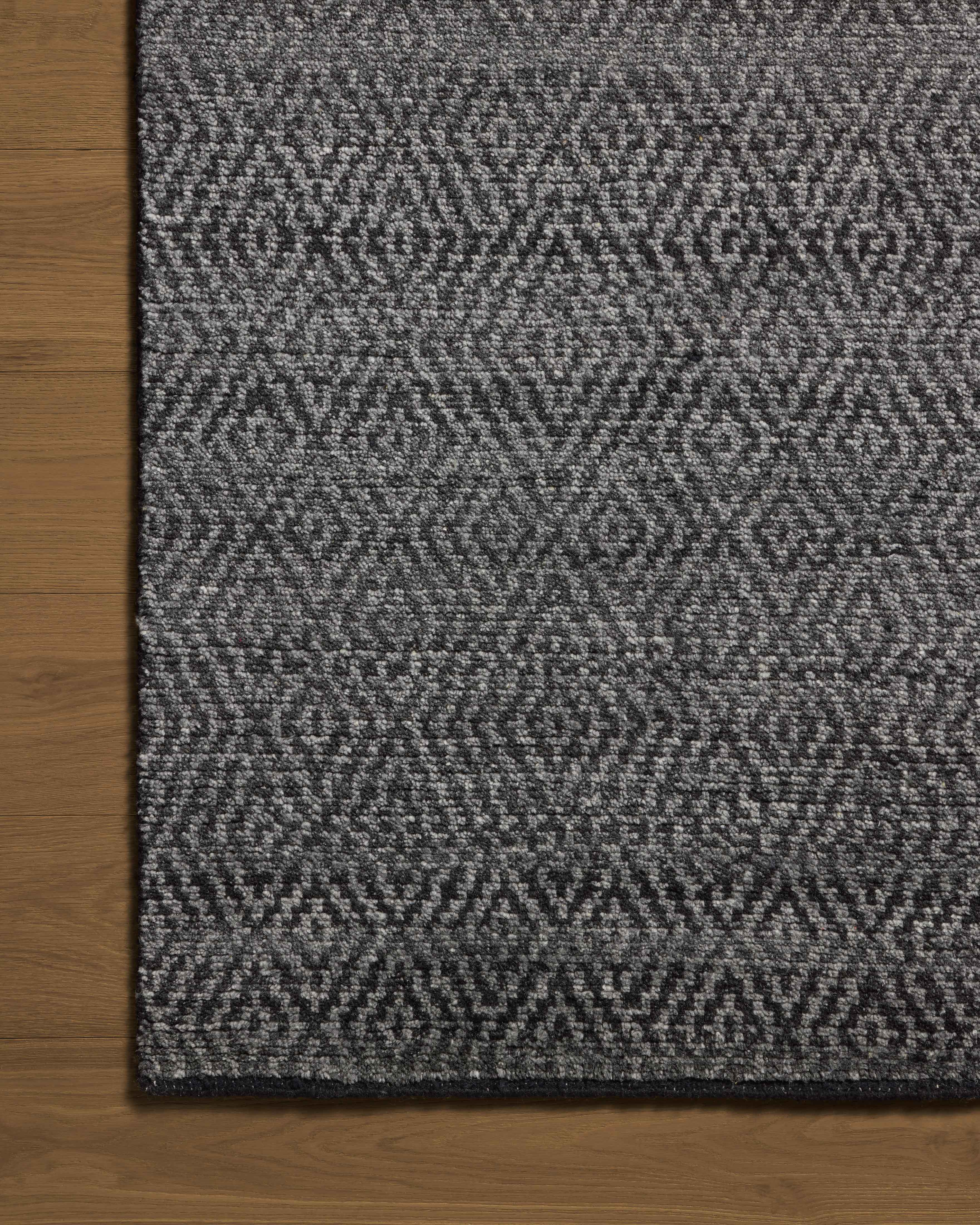 Jean Stoffer x Loloi Grace Charcoal Rug 1- RUGS - wool Loloi