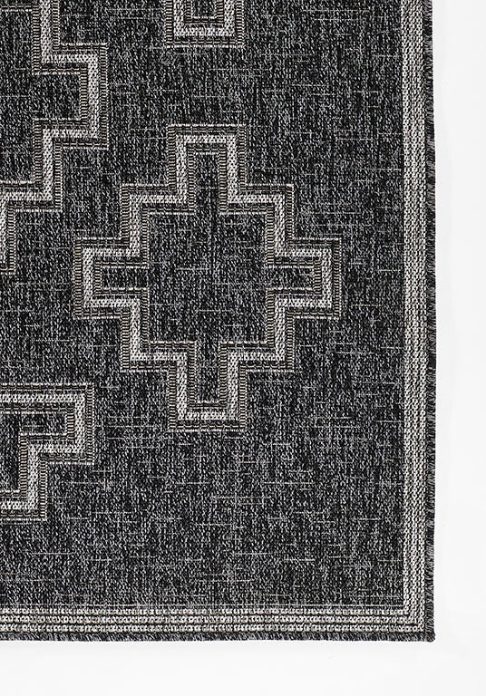 Harbor Black Trellis Outdoor Rug 5-Rugs - indoor/outdoor Momeni