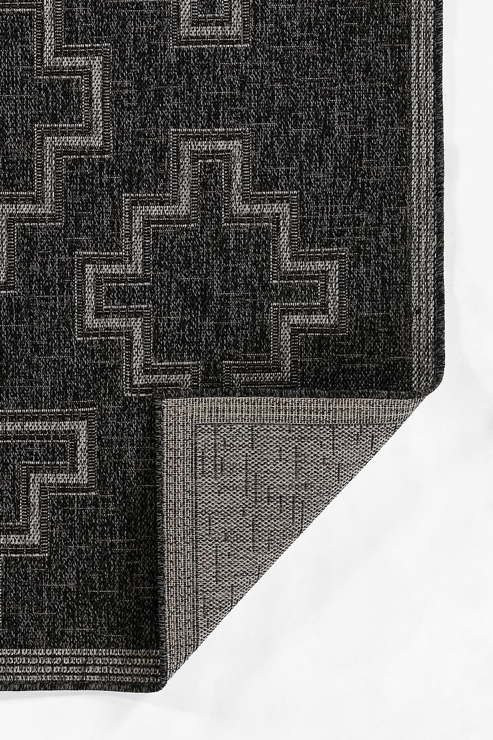 Harbor Black Trellis Outdoor Rug 5-Rugs - indoor/outdoor Momeni