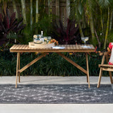 Harbor Black Trellis Outdoor Rug 5-Rugs - indoor/outdoor Momeni