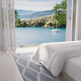 Harbor Blue Diamond Outdoor Rug 5-Rugs - indoor/outdoor Momeni