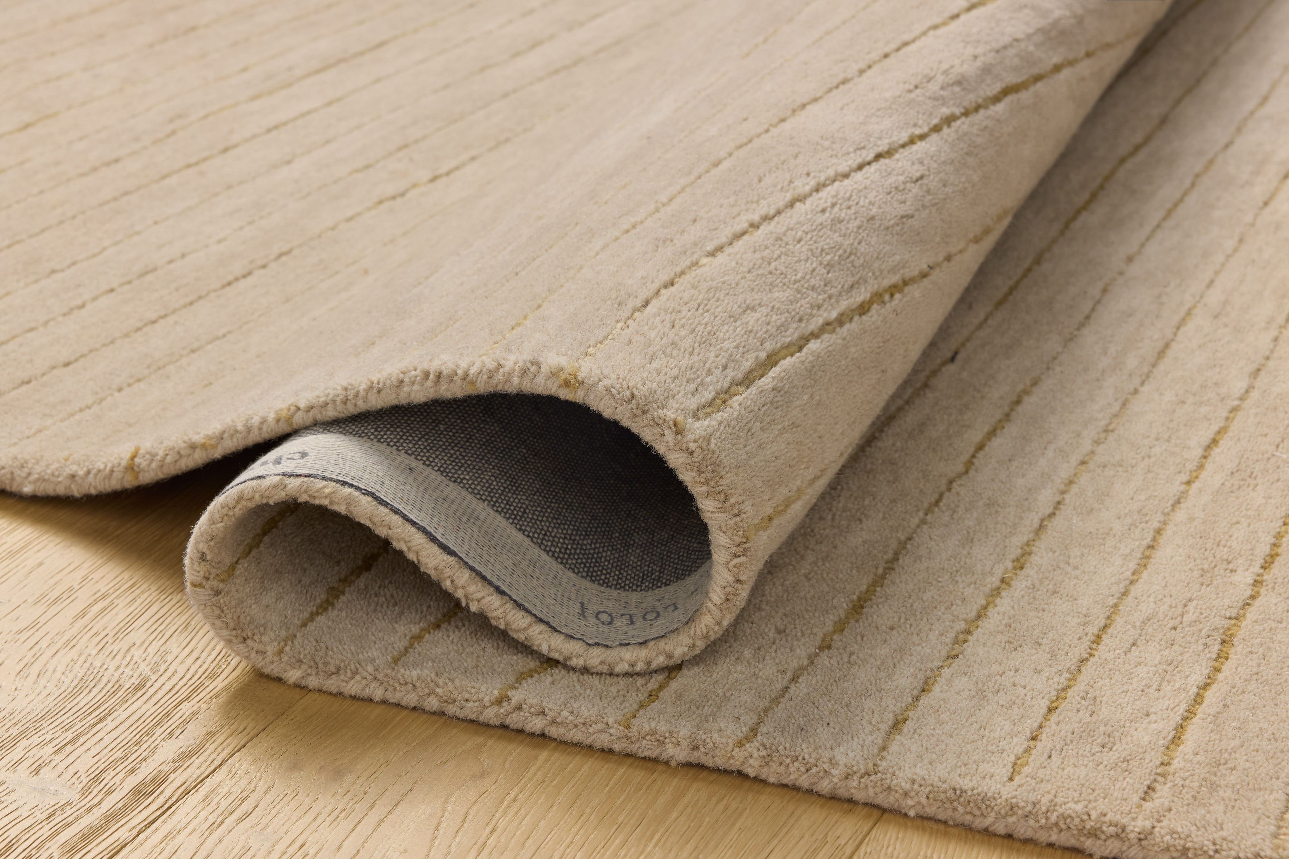 Chris Loves Julia x Loloi Henry Beige / Wheat Rug RUGS - striped Loloi