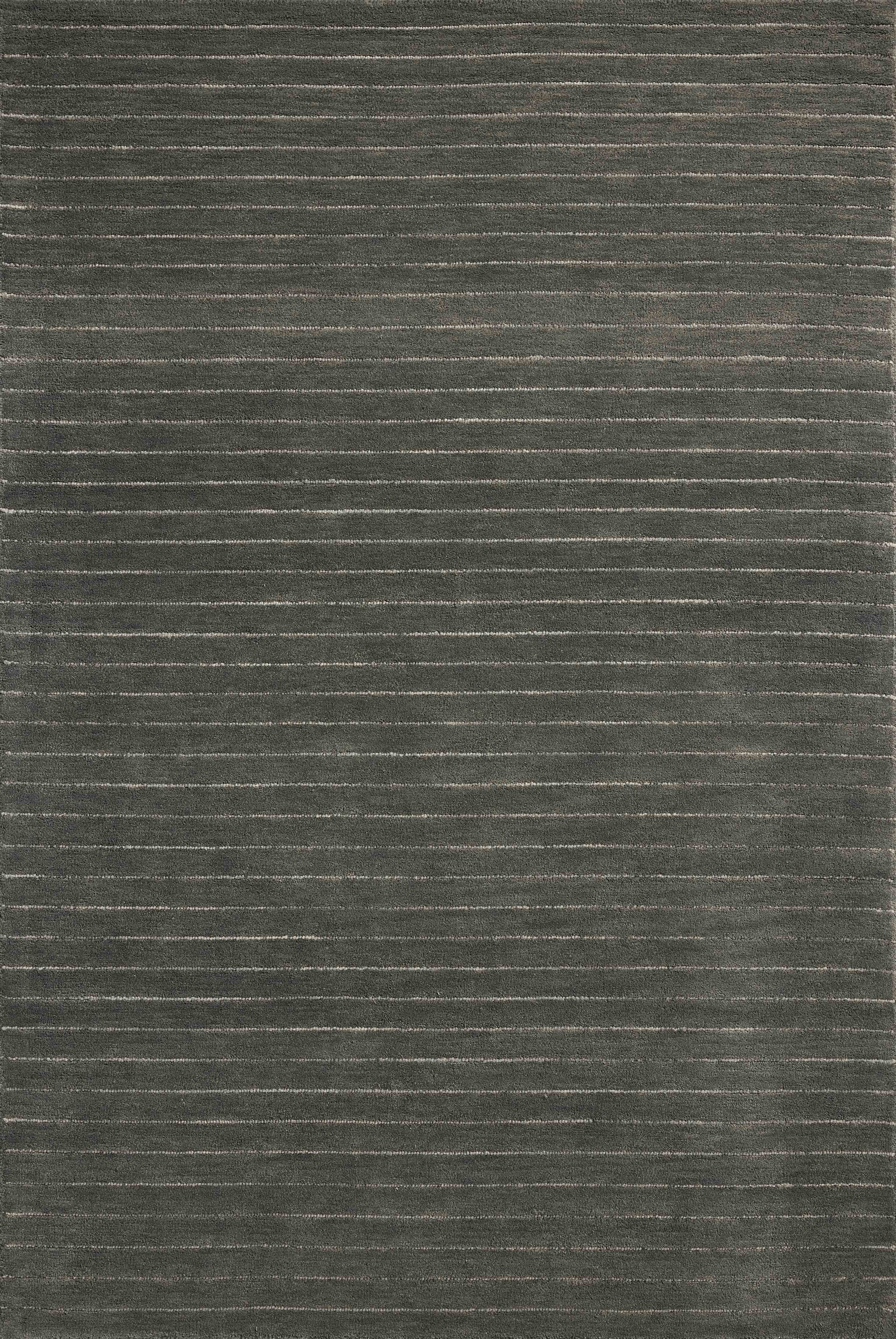 Chris Loves Julia x Loloi Henry Charcoal / Ivory Rug RUGS - striped Loloi