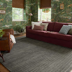 Chris Loves Julia x Loloi Henry Charcoal / Ivory Rug RUGS - striped Loloi