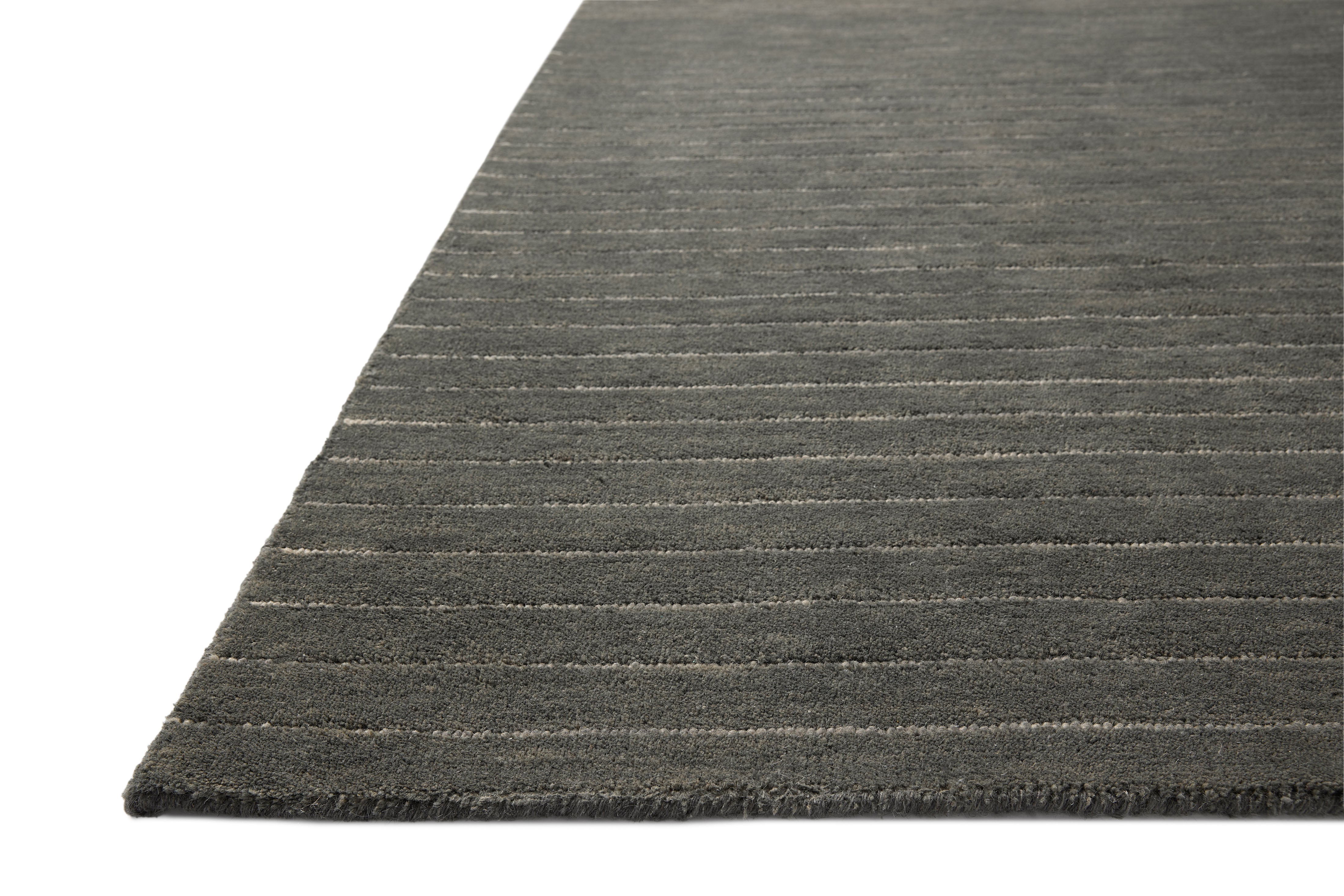 Chris Loves Julia x Loloi Henry Charcoal / Ivory Rug RUGS - striped Loloi