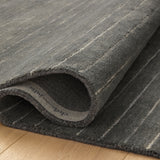 Chris Loves Julia x Loloi Henry Charcoal / Ivory Rug RUGS - striped Loloi