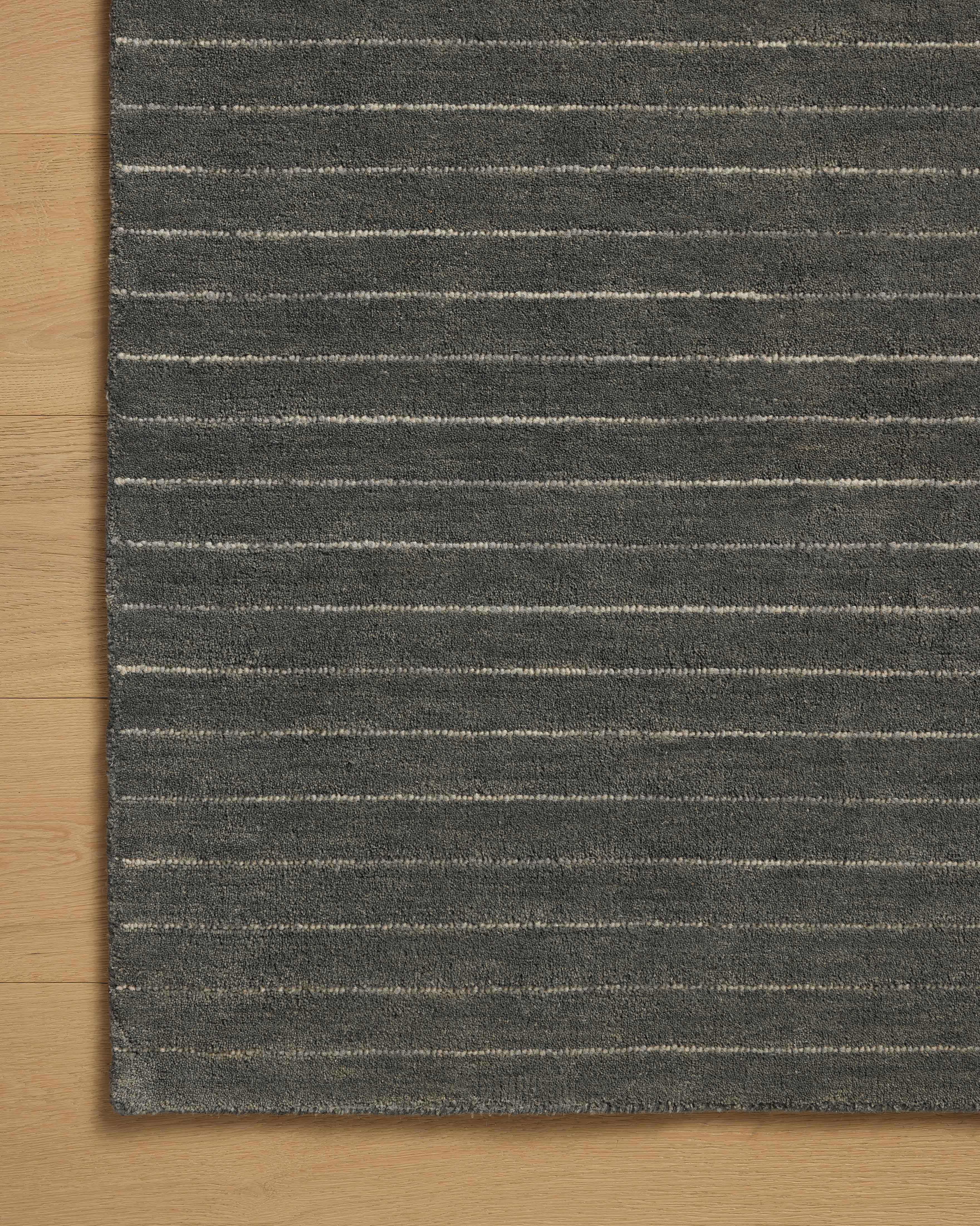 Chris Loves Julia x Loloi Henry Charcoal / Ivory Rug RUGS - striped Loloi