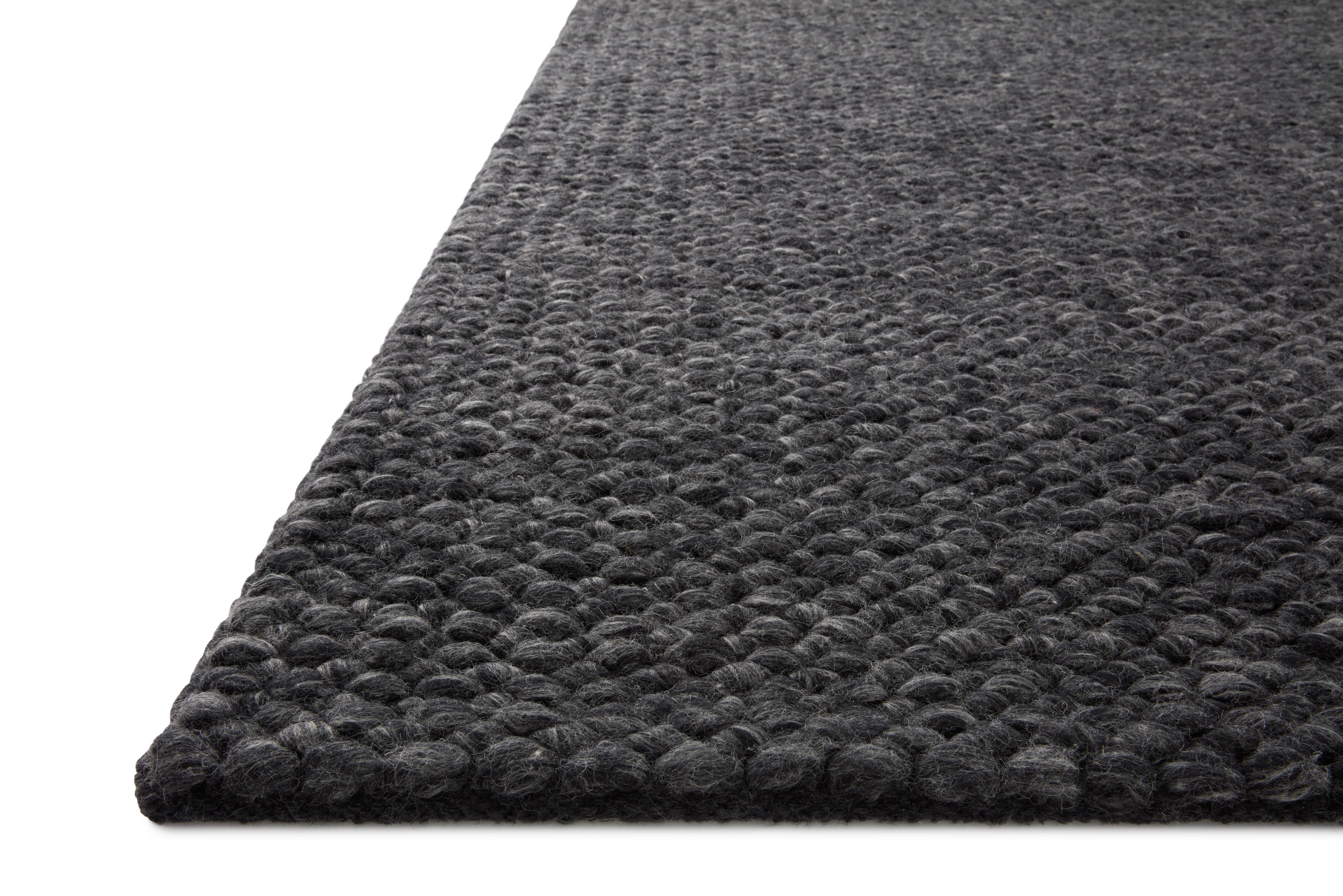 Jean Stoffer x Loloi Hendrick Charcoal Rug 1- RUGS - wool Loloi