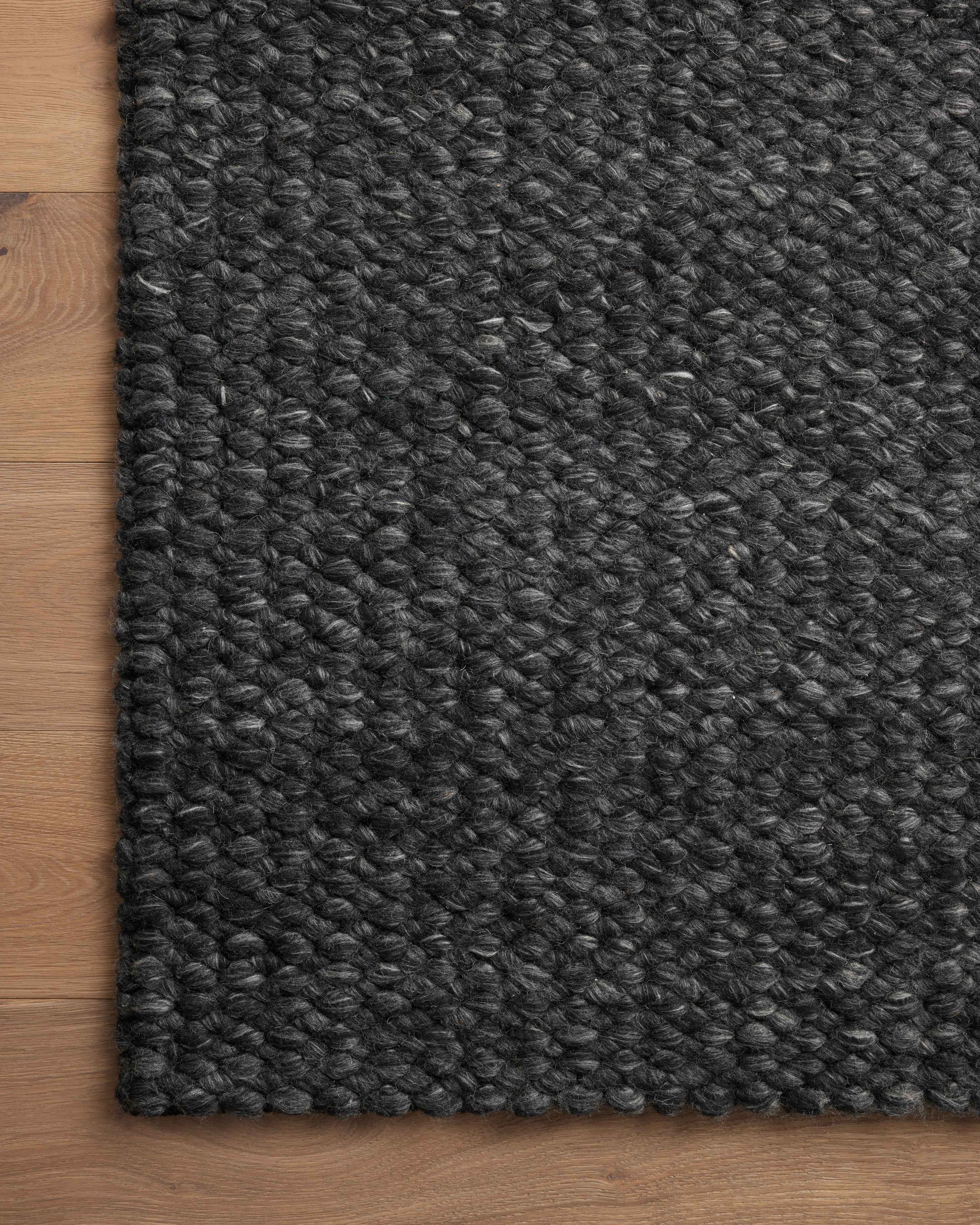Jean Stoffer x Loloi Hendrick Charcoal Rug 1- RUGS - wool Loloi
