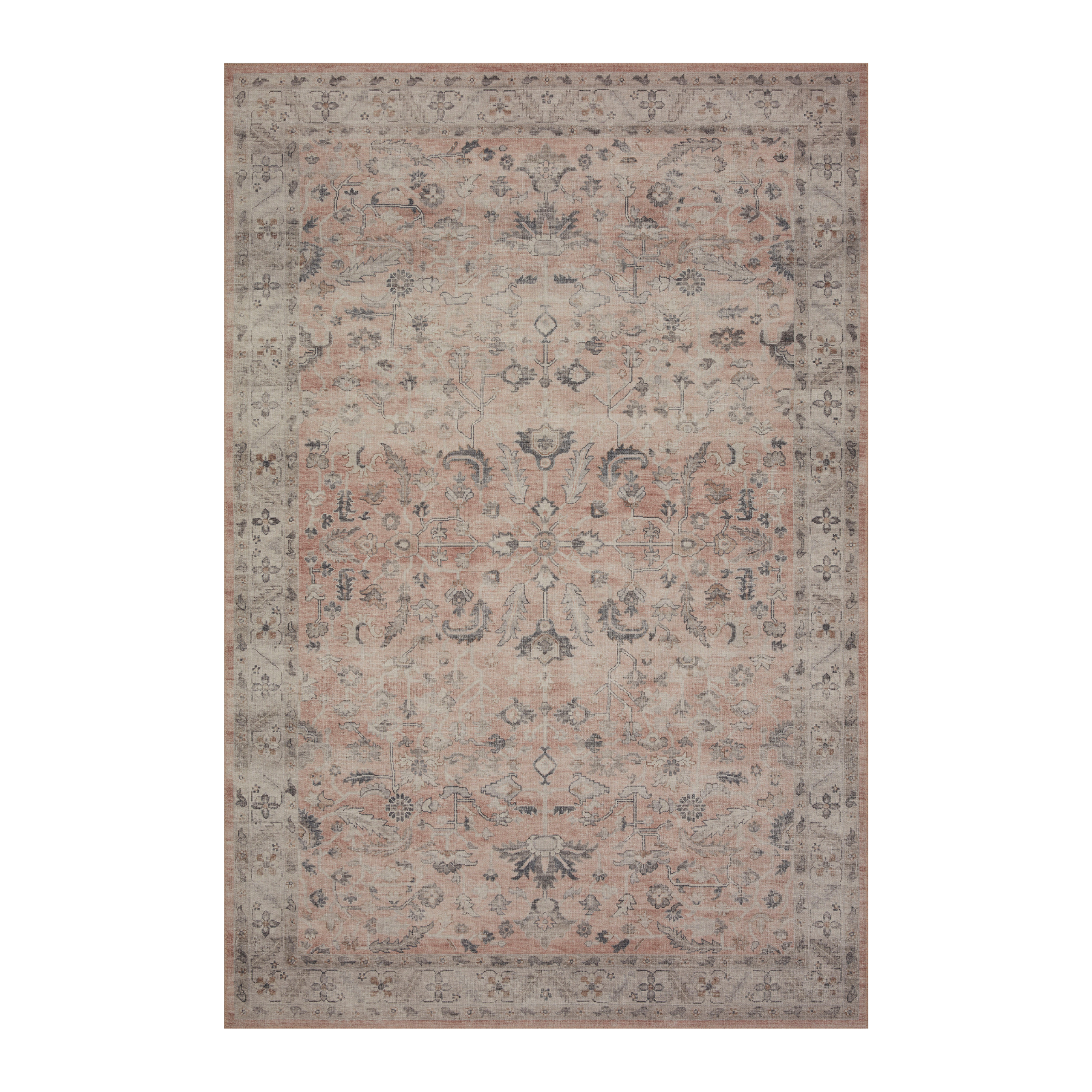 Loloi Hathaway Blush / Multi Rug 1-RUGS - patterned Loloi