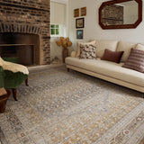 Chris Loves Julia x Loloi Ida Stone / Gold Rug RUGS - vintage inspired Loloi