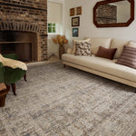 Chris Loves Julia x Loloi Ida Slate / Natural Rug RUGS - vintage inspired Loloi