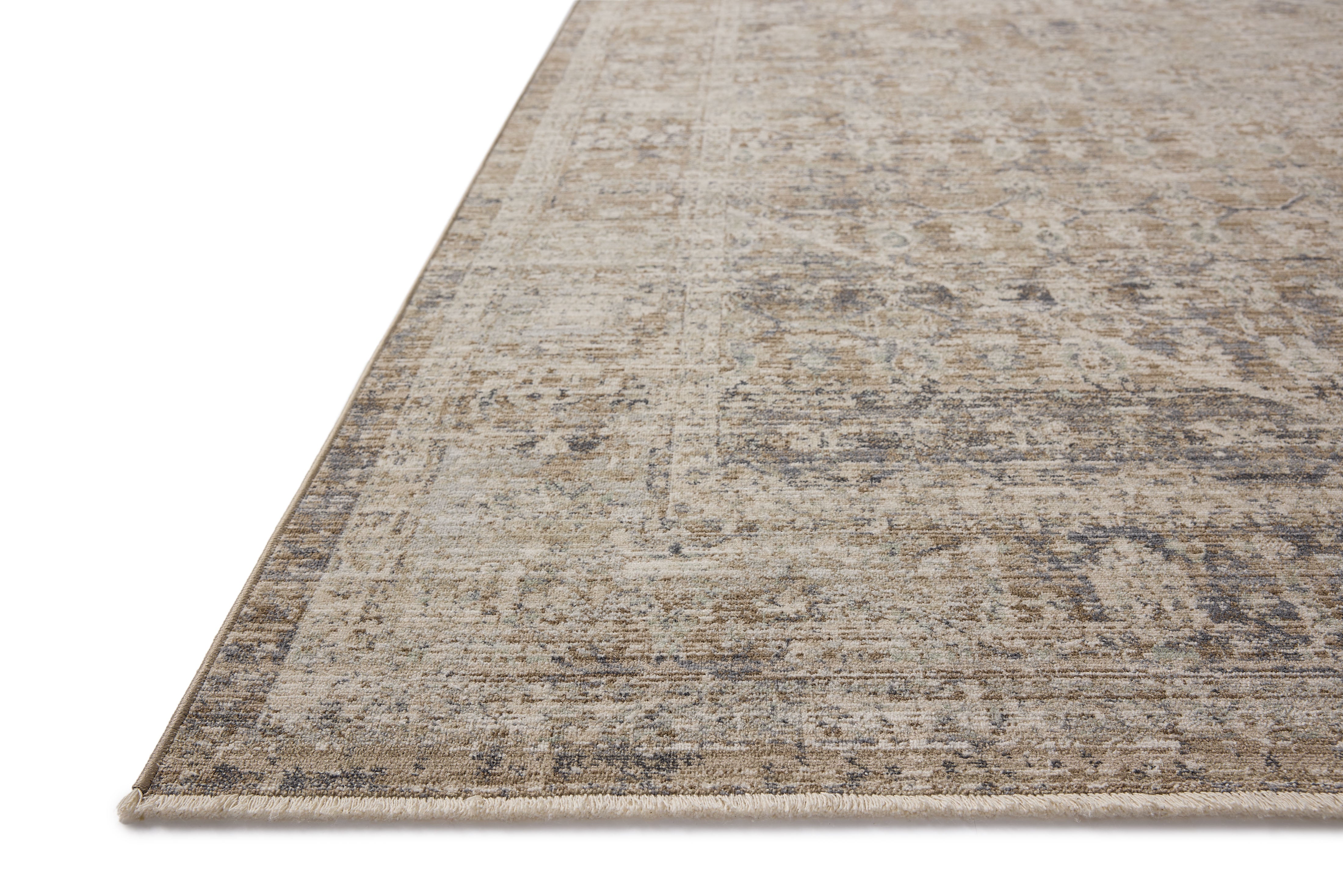 Chris Loves Julia x Loloi Ida Slate / Natural Rug RUGS - vintage inspired Loloi